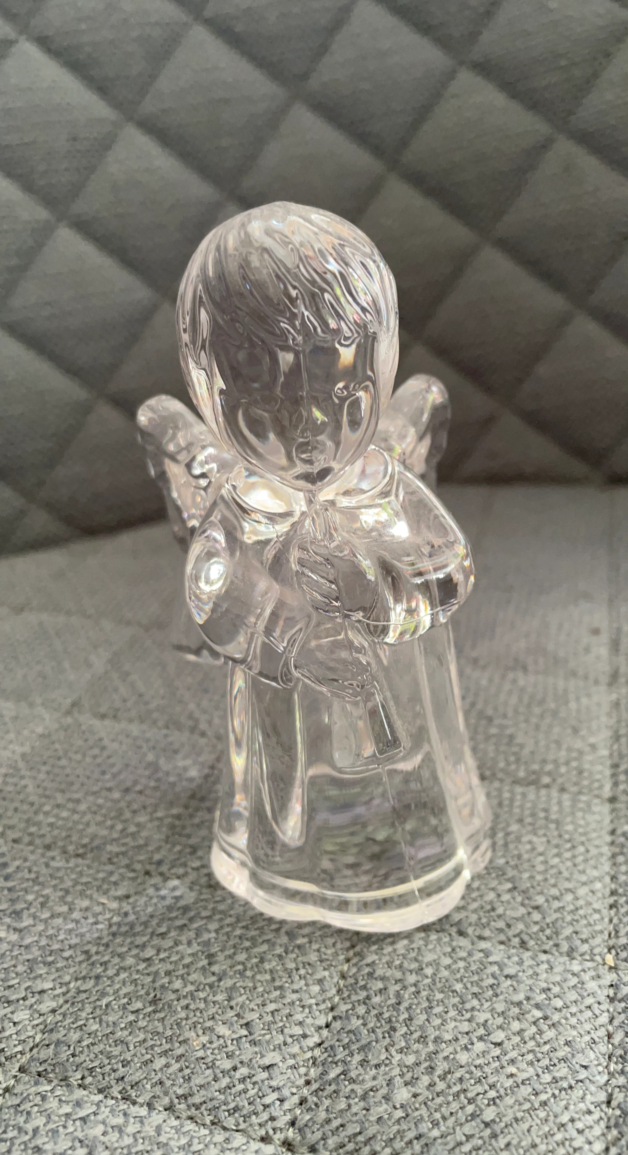 Clear Crystal Angel Figurine