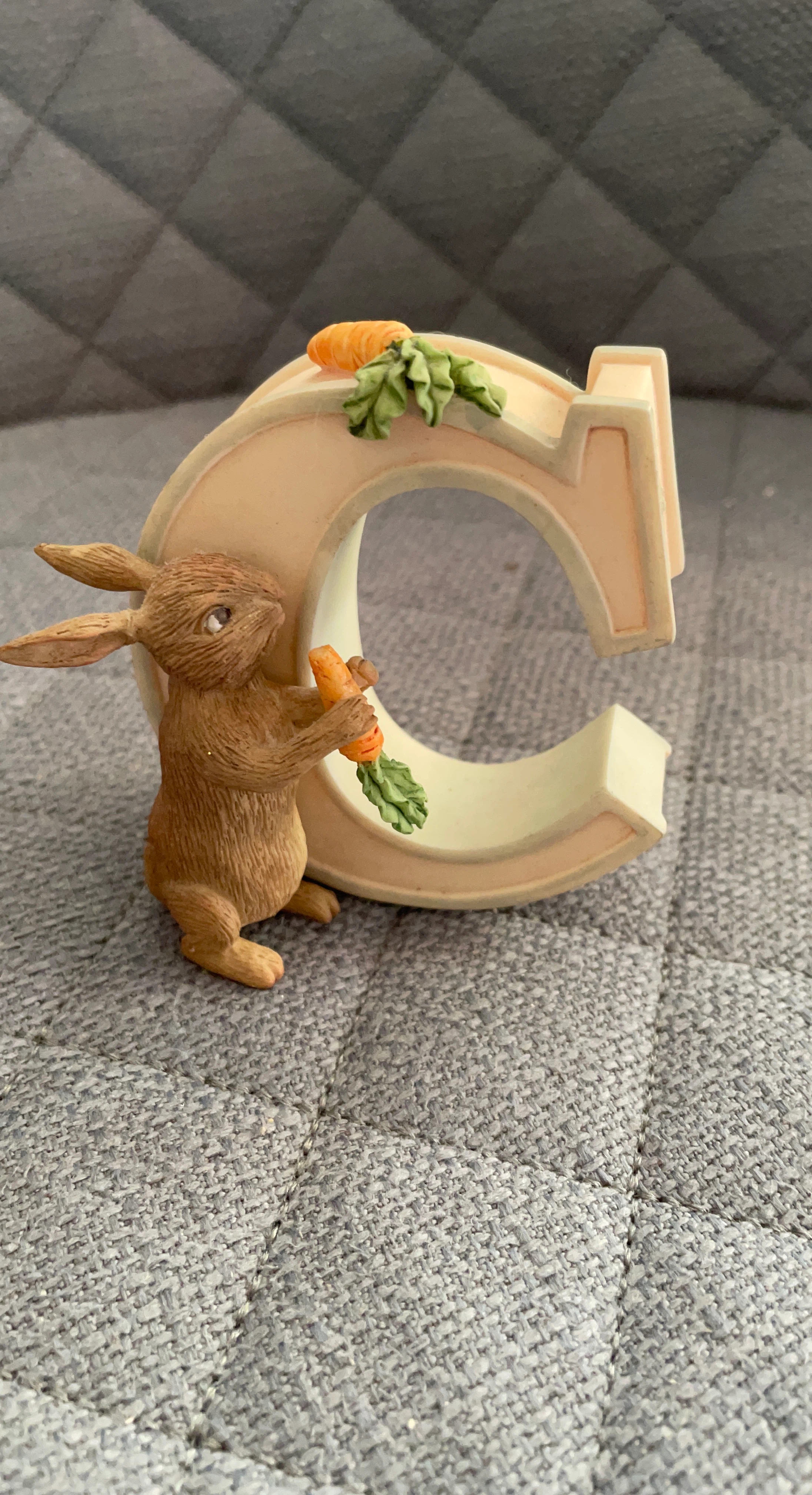 Beatrix Potter Letter C Ornament
