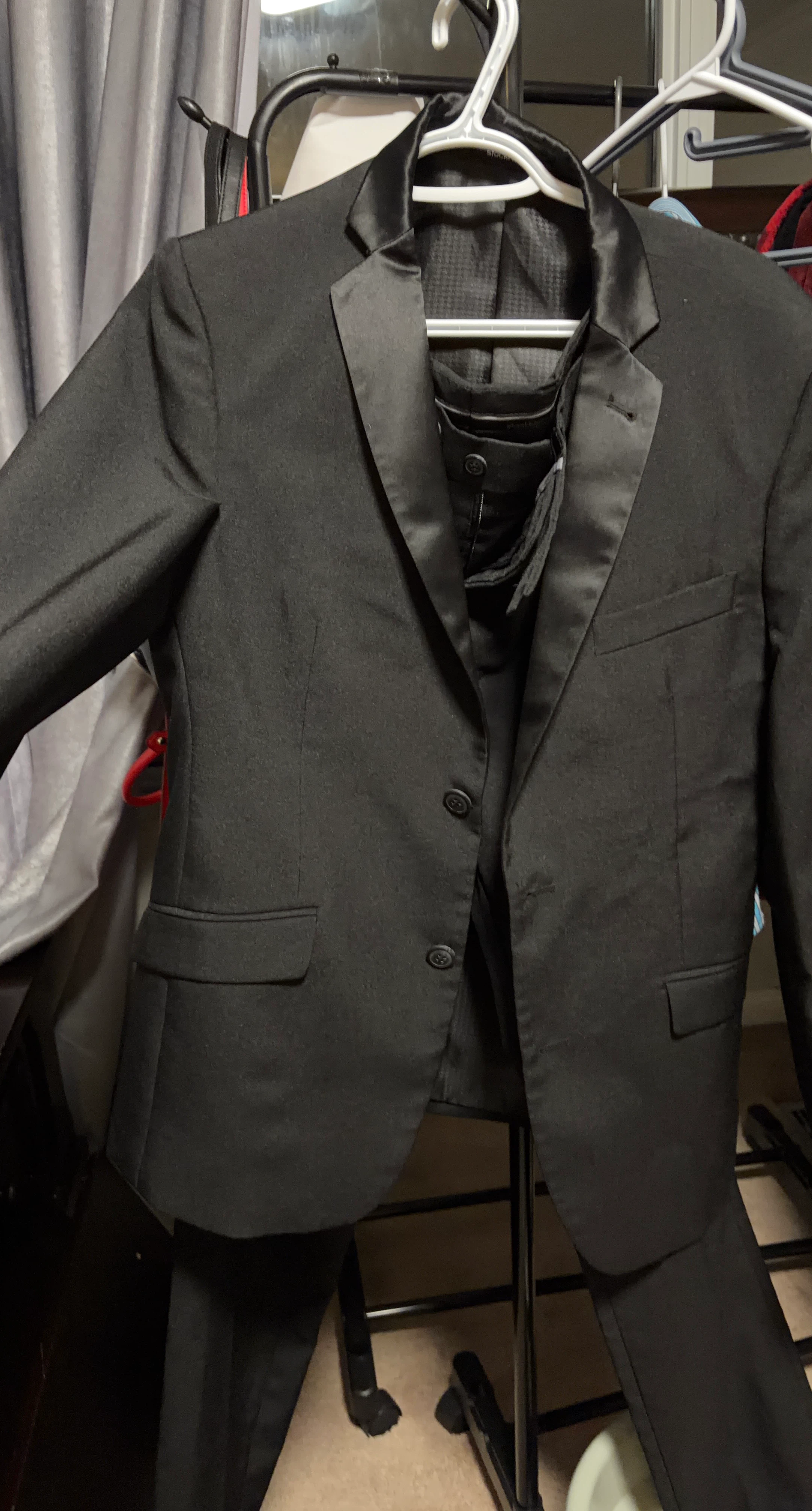 Stockhomme Black Tuxedo Suit Set