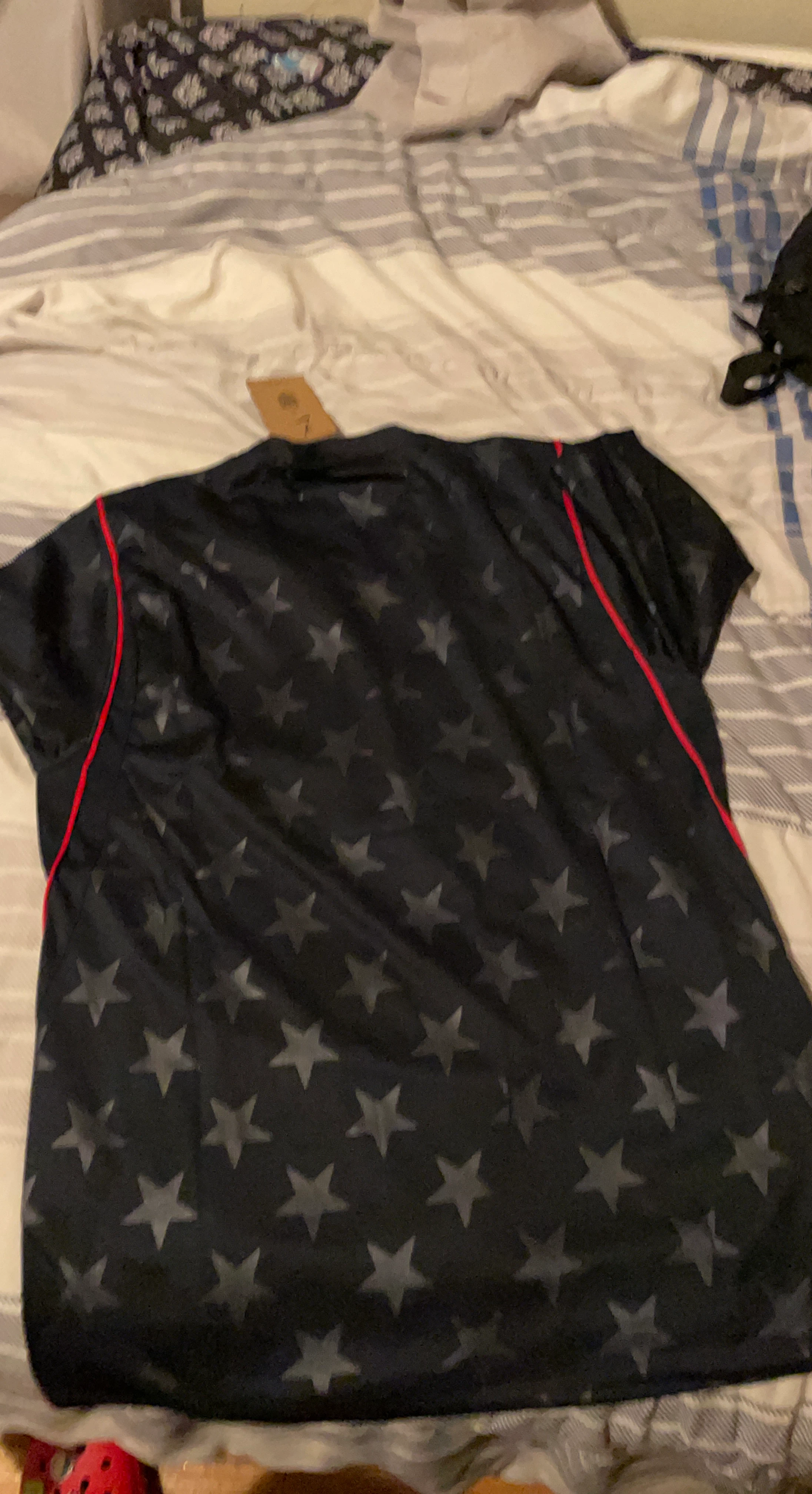 Black Star Print Jersey