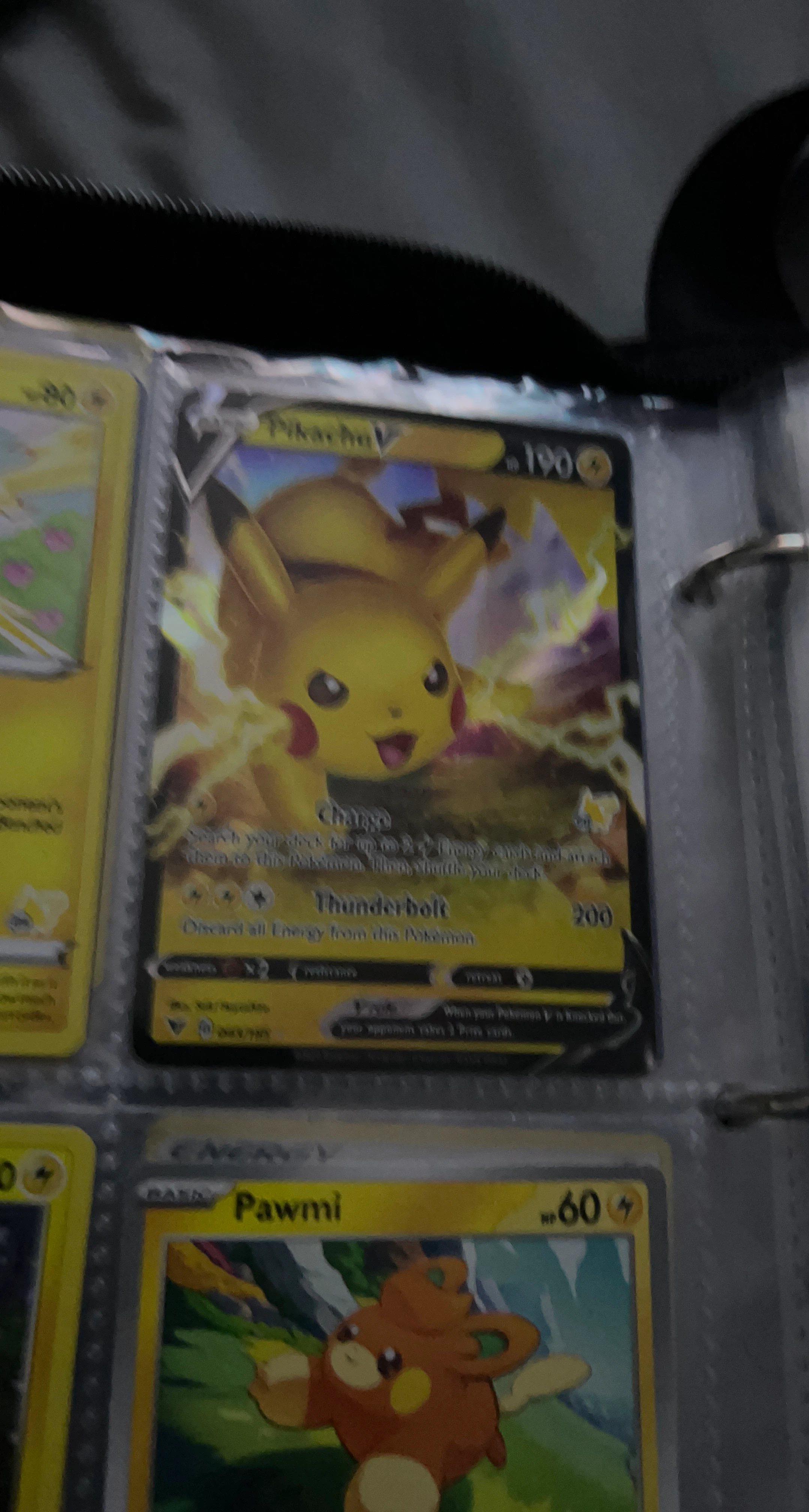 Pokemon Pikachu V Trading Card