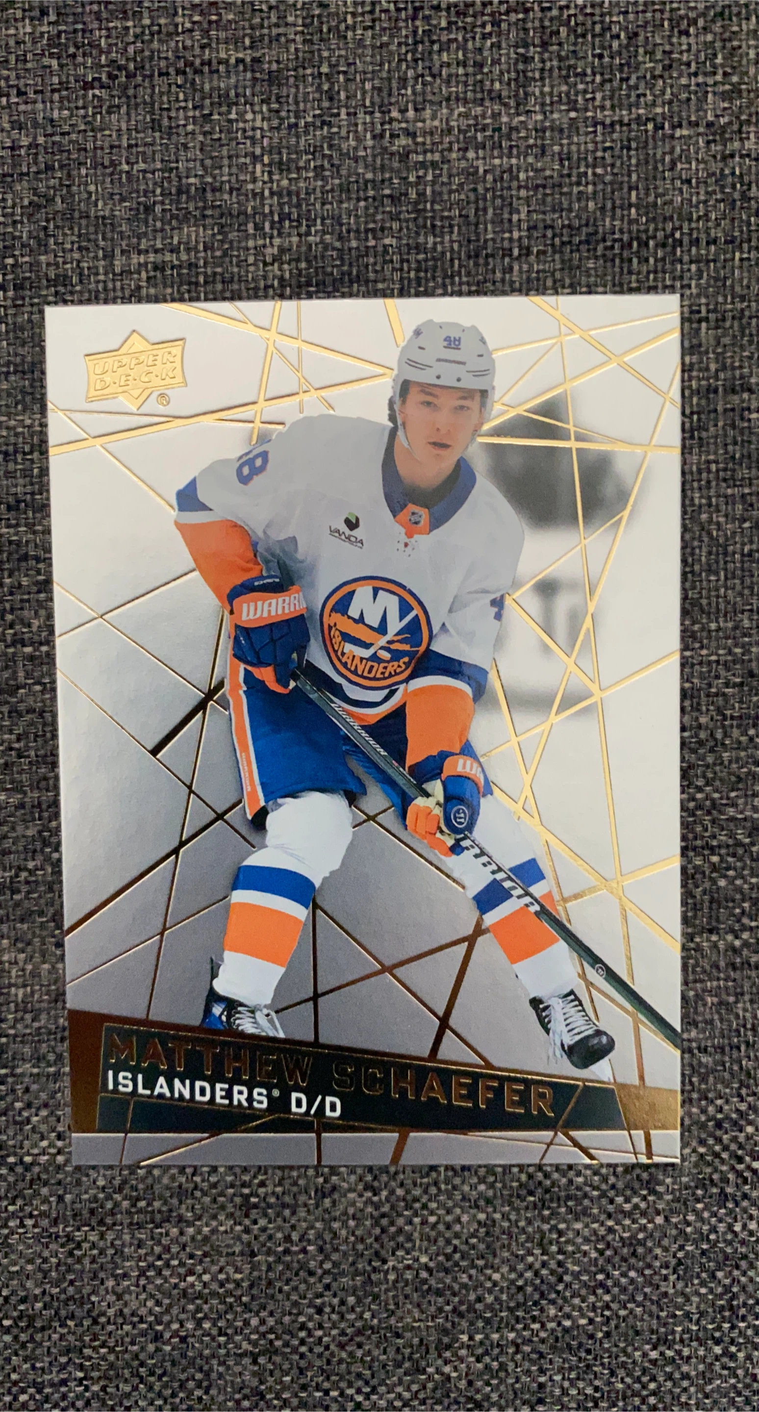 Matthew Schaefer Upper Deck Islanders Card