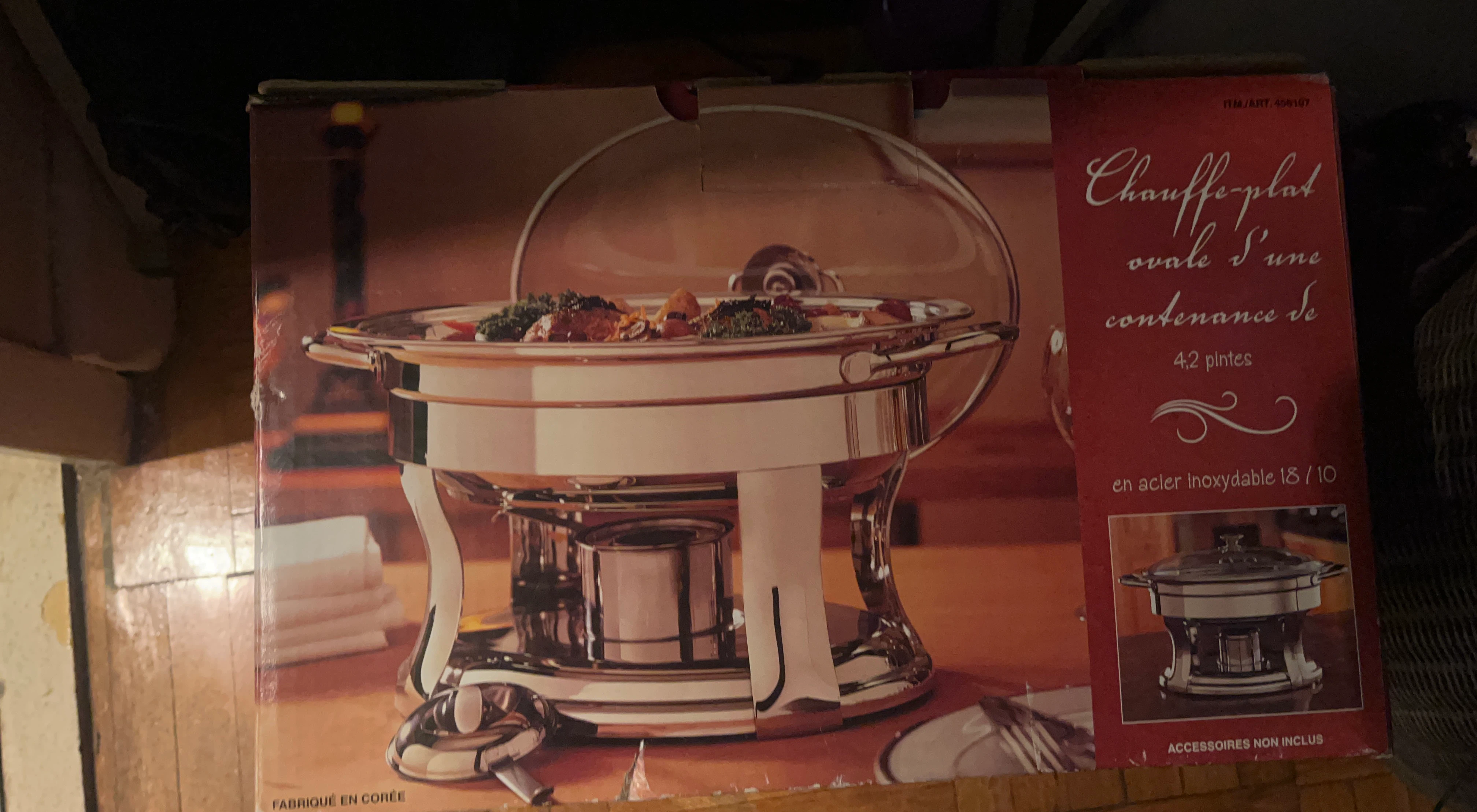 Oval Chafing Dish 4.2 Quarts
