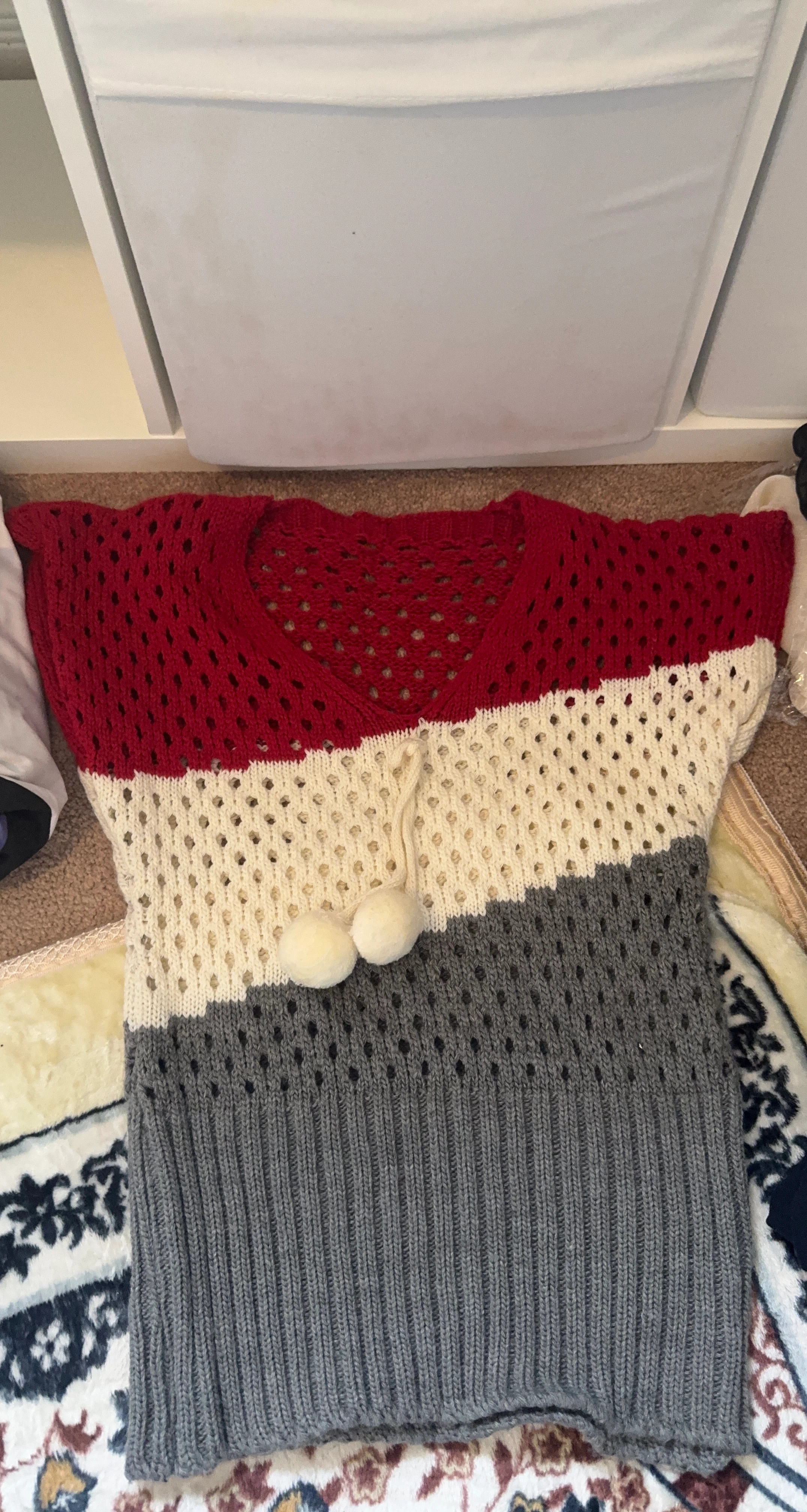 Colour Block Knit Sweater