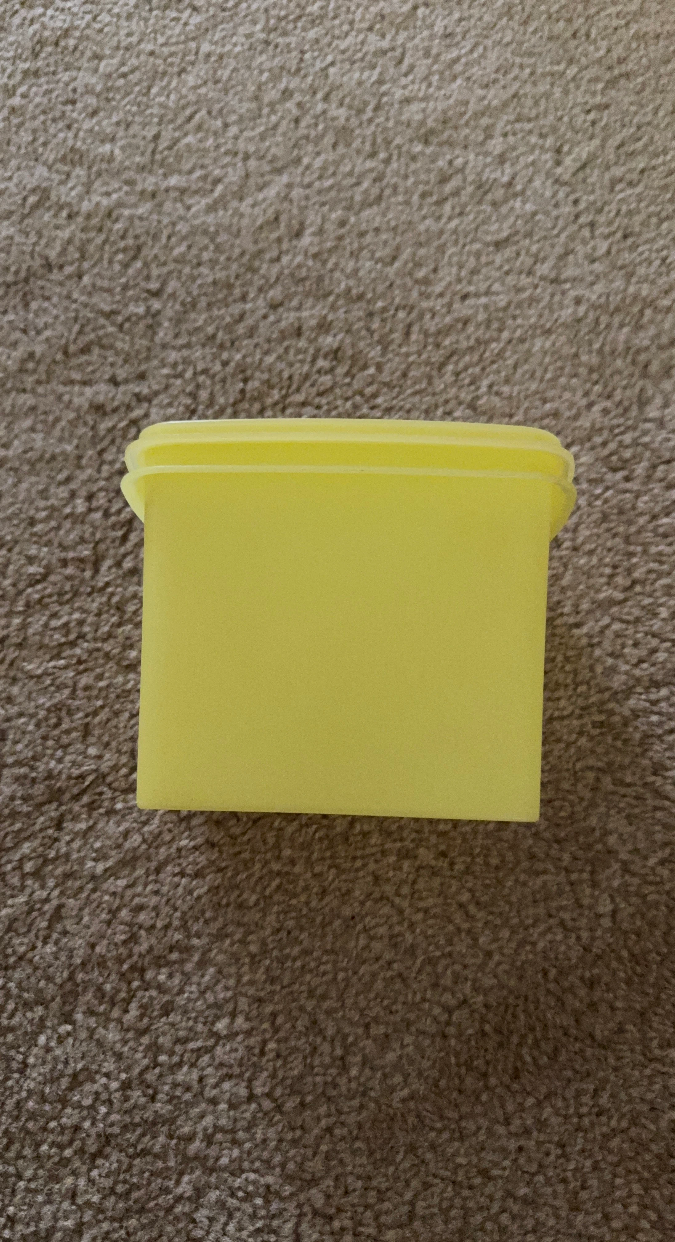 Tupperware Vintage yellow storage container