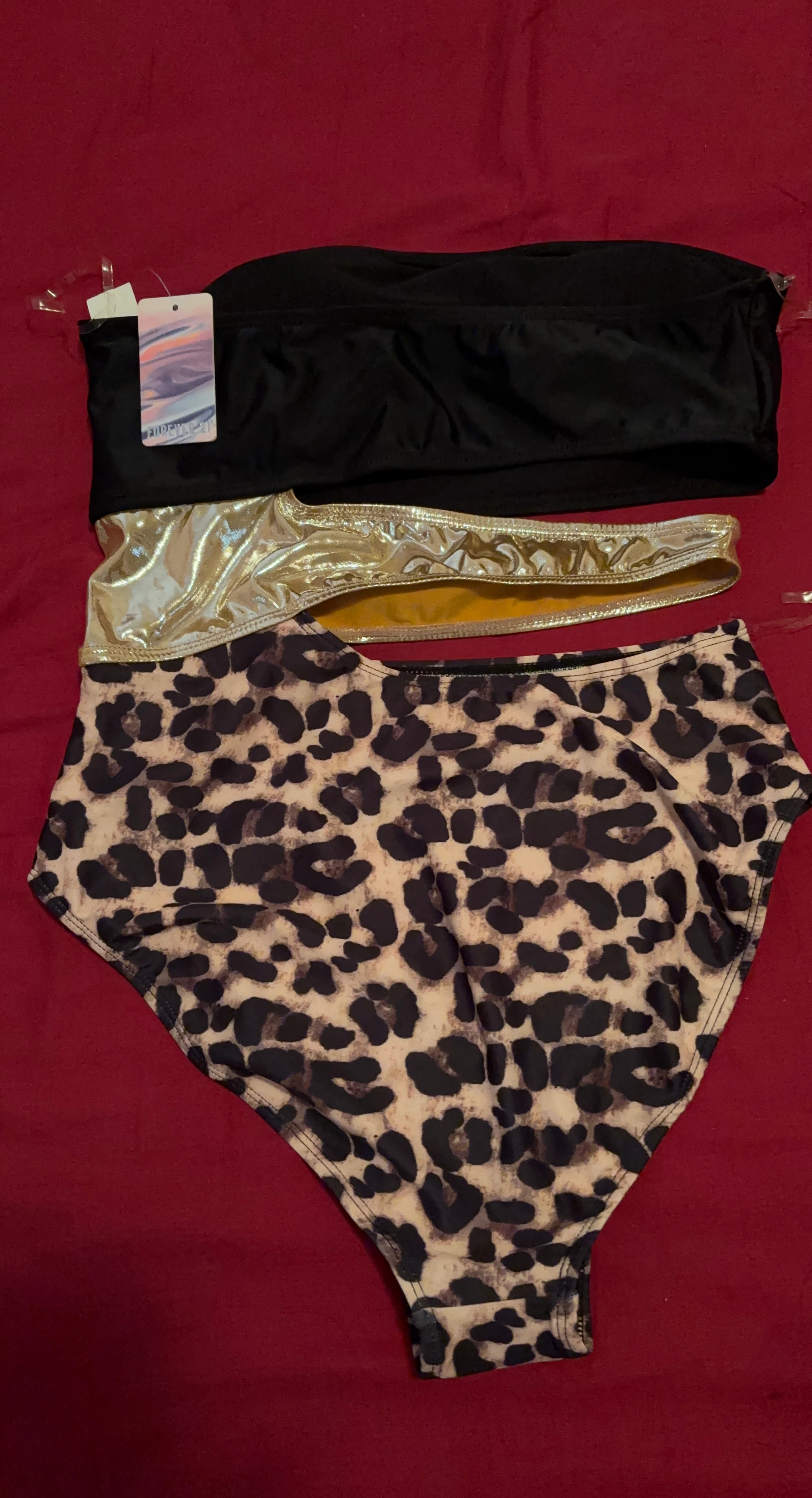 Forever 21 Leopard Print Bikini Set
