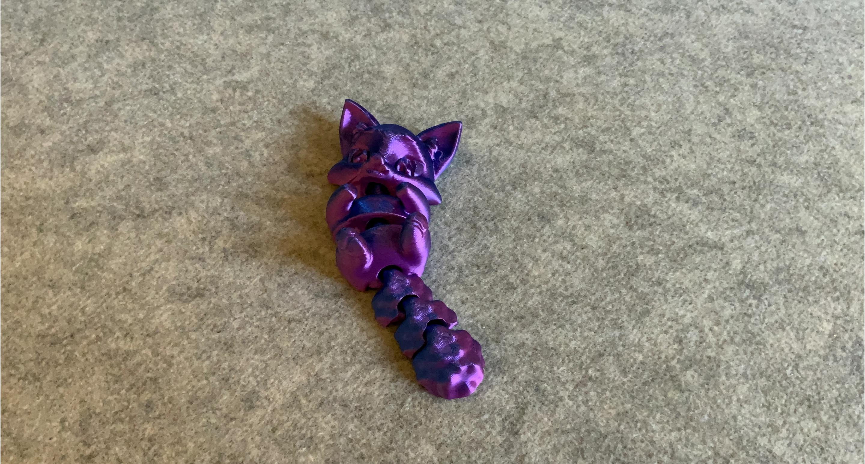 3D Printed Articulated Fox Toy (multicolored)