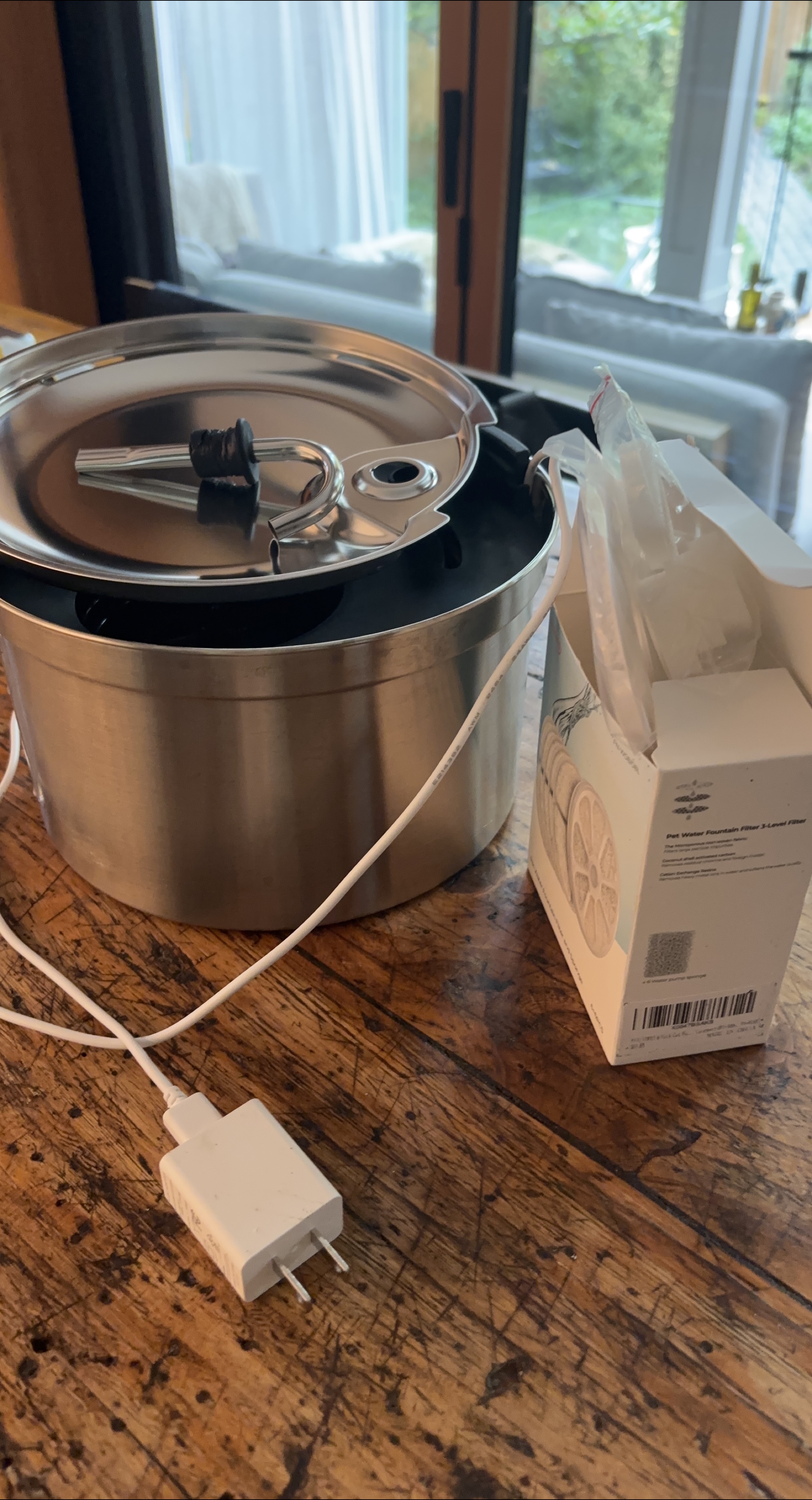 FeelNeedy Stainless Steel Pet Water Fountain