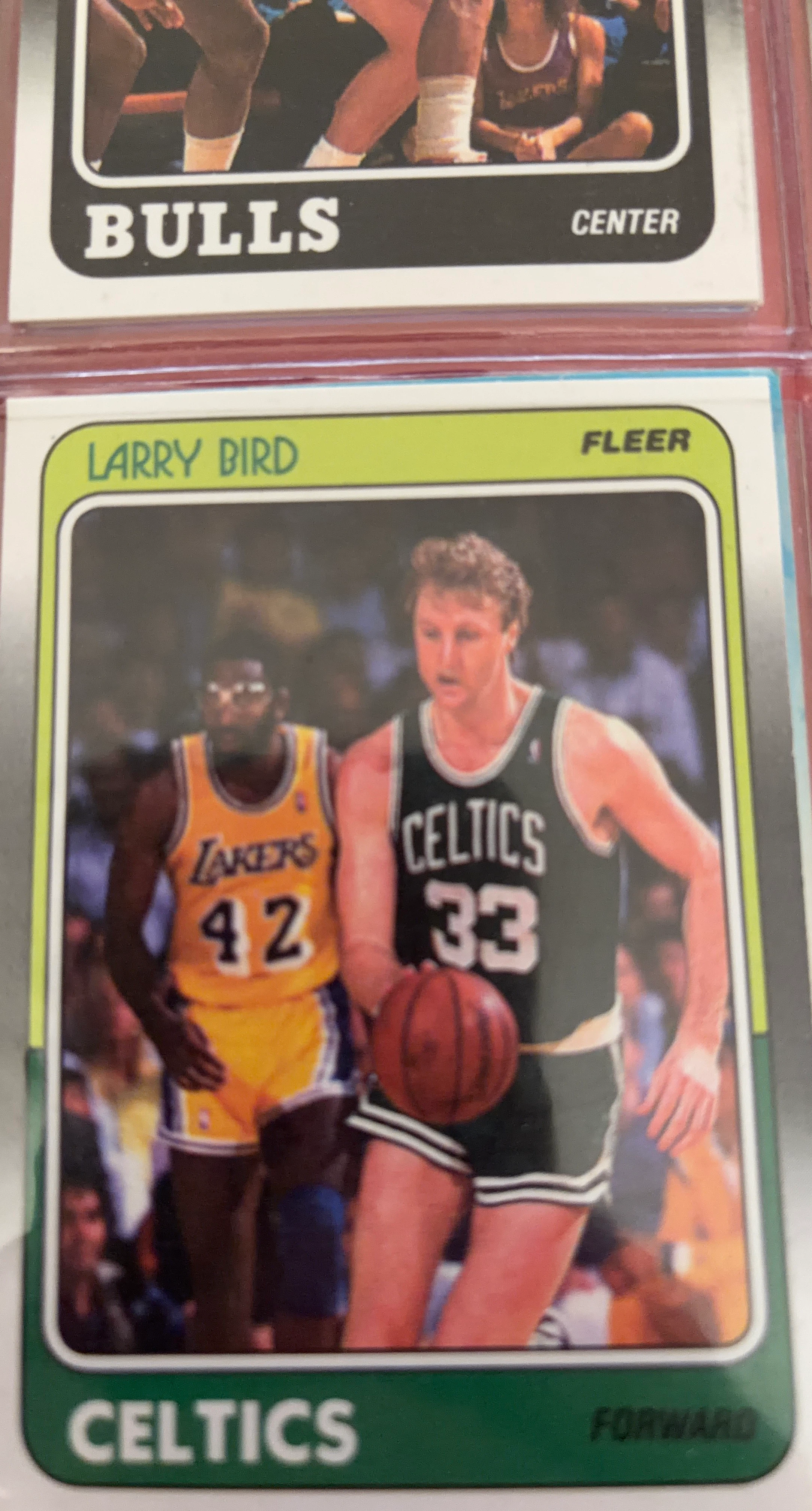 Larry Bird Fleer Basketball Card