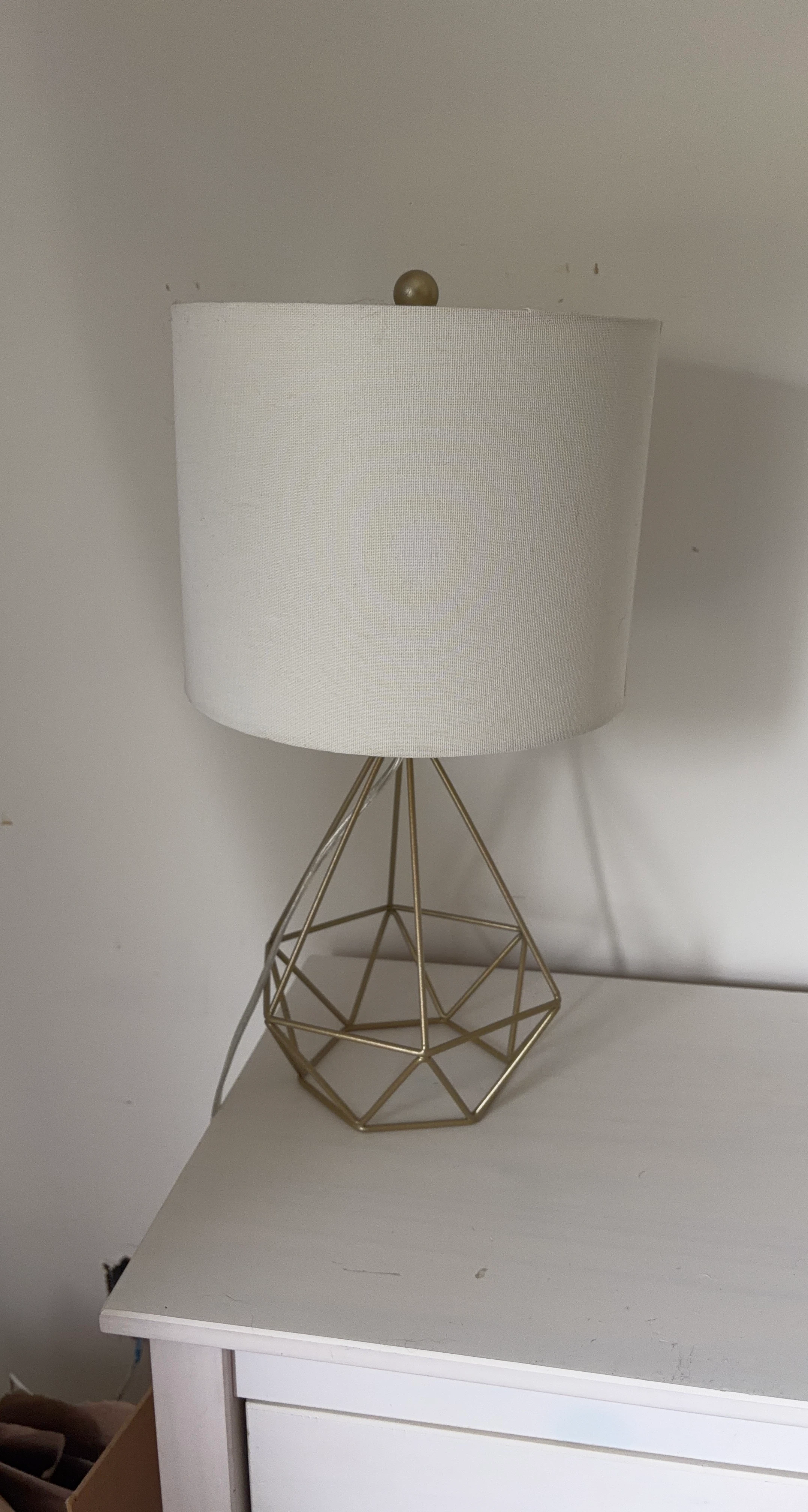 Geometric Gold Table Lamp