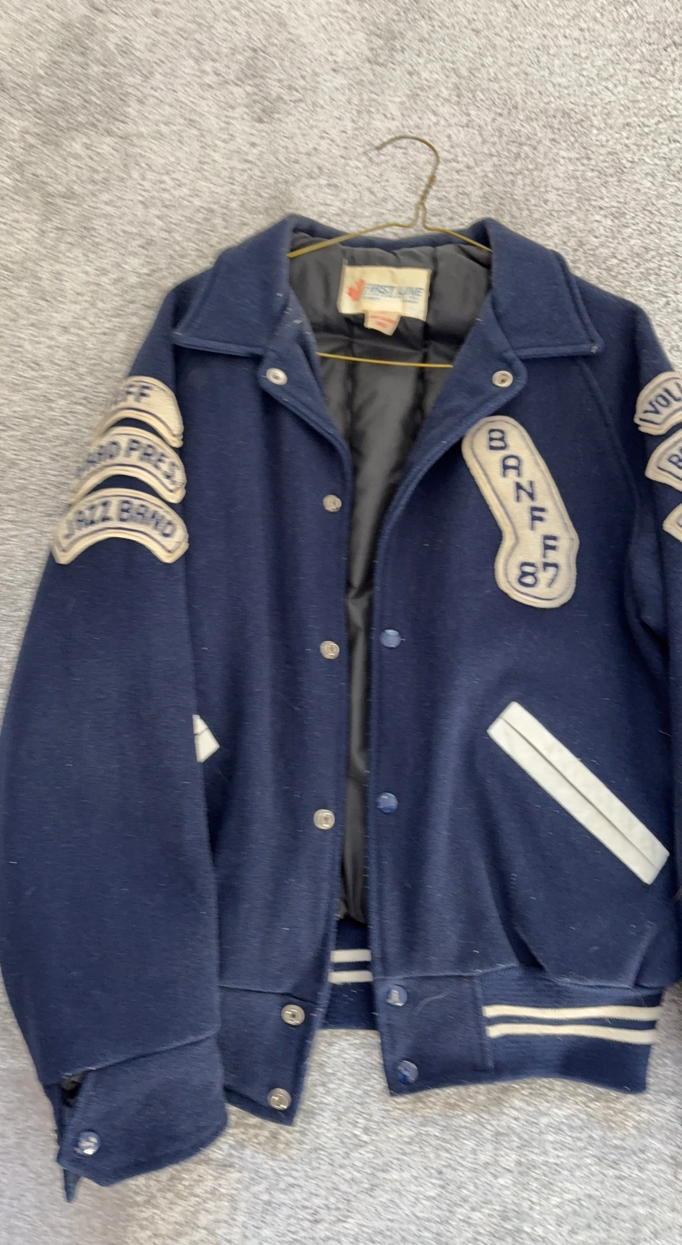 Vintage First Line Varsity Letterman Jacket