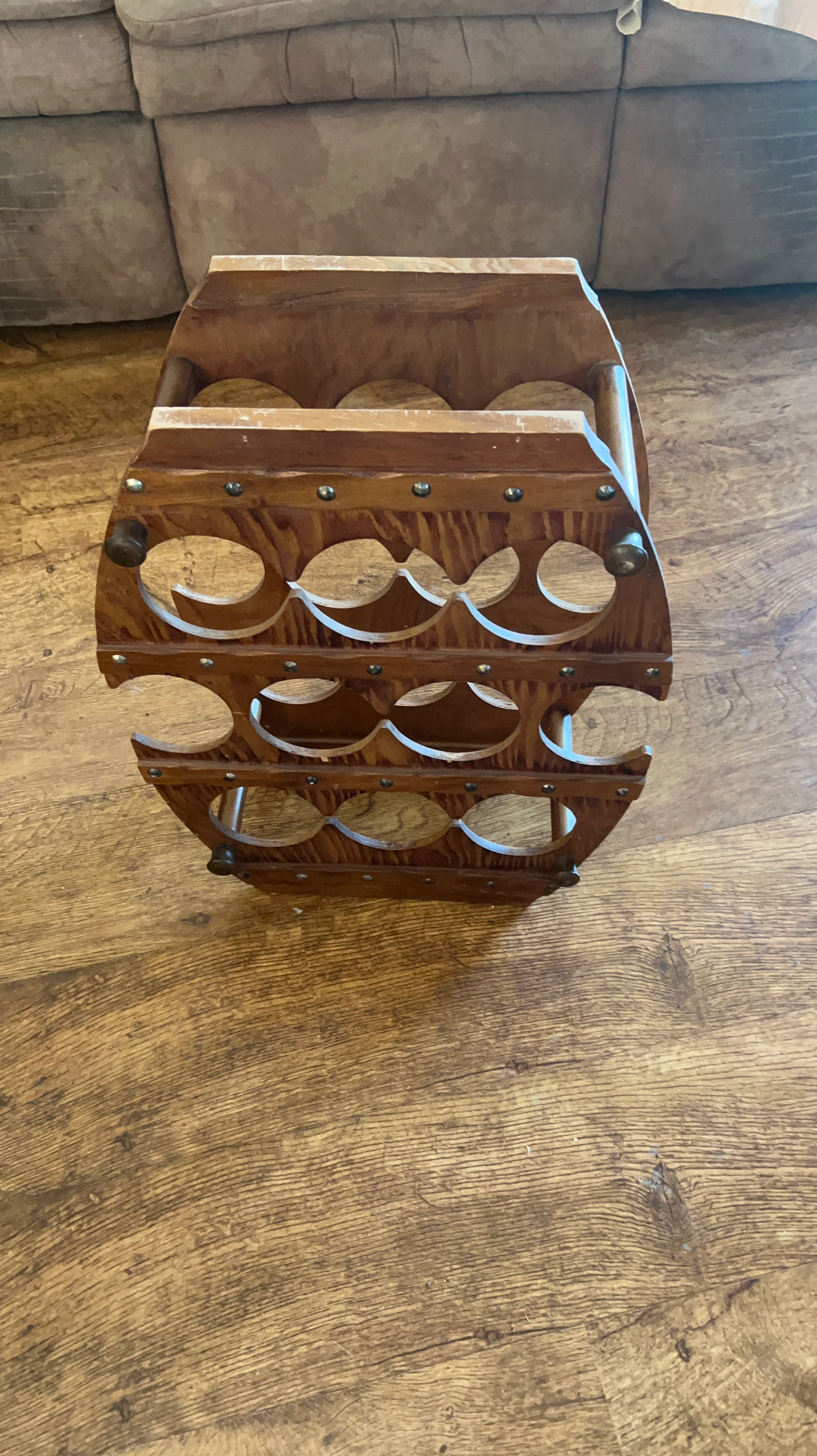 Wooden Wine Bottle Rack