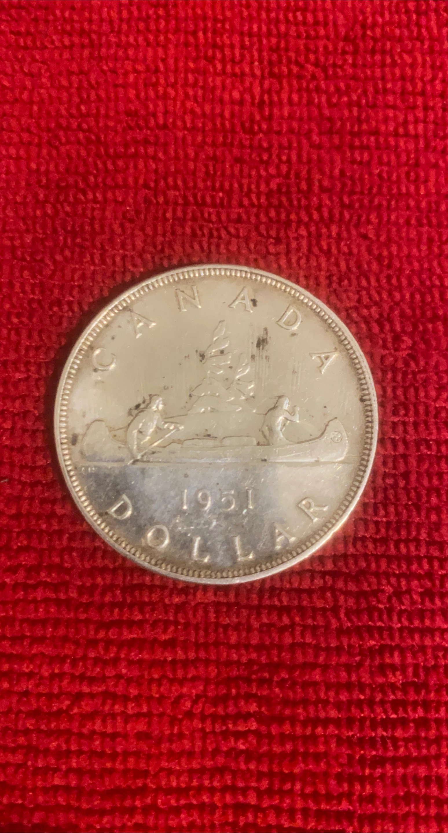 1951 Canadian Silver Dollar