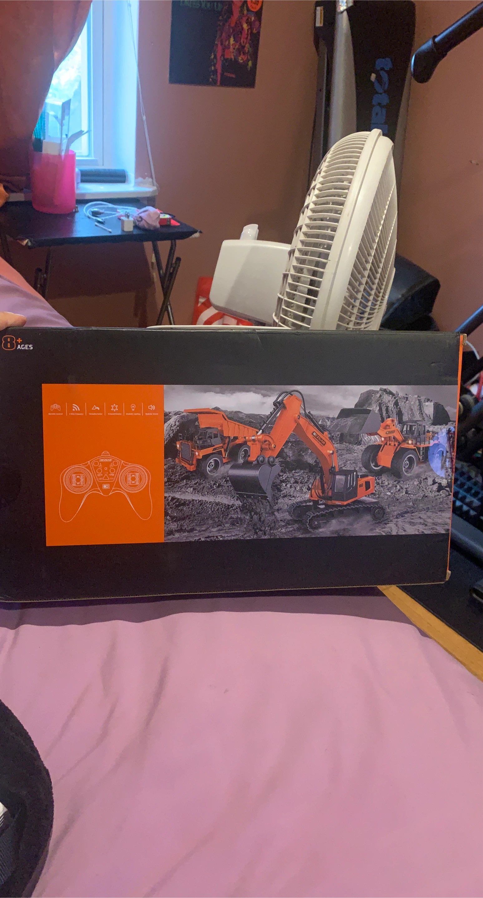 BEZGAR RC Construction Excavator Toy