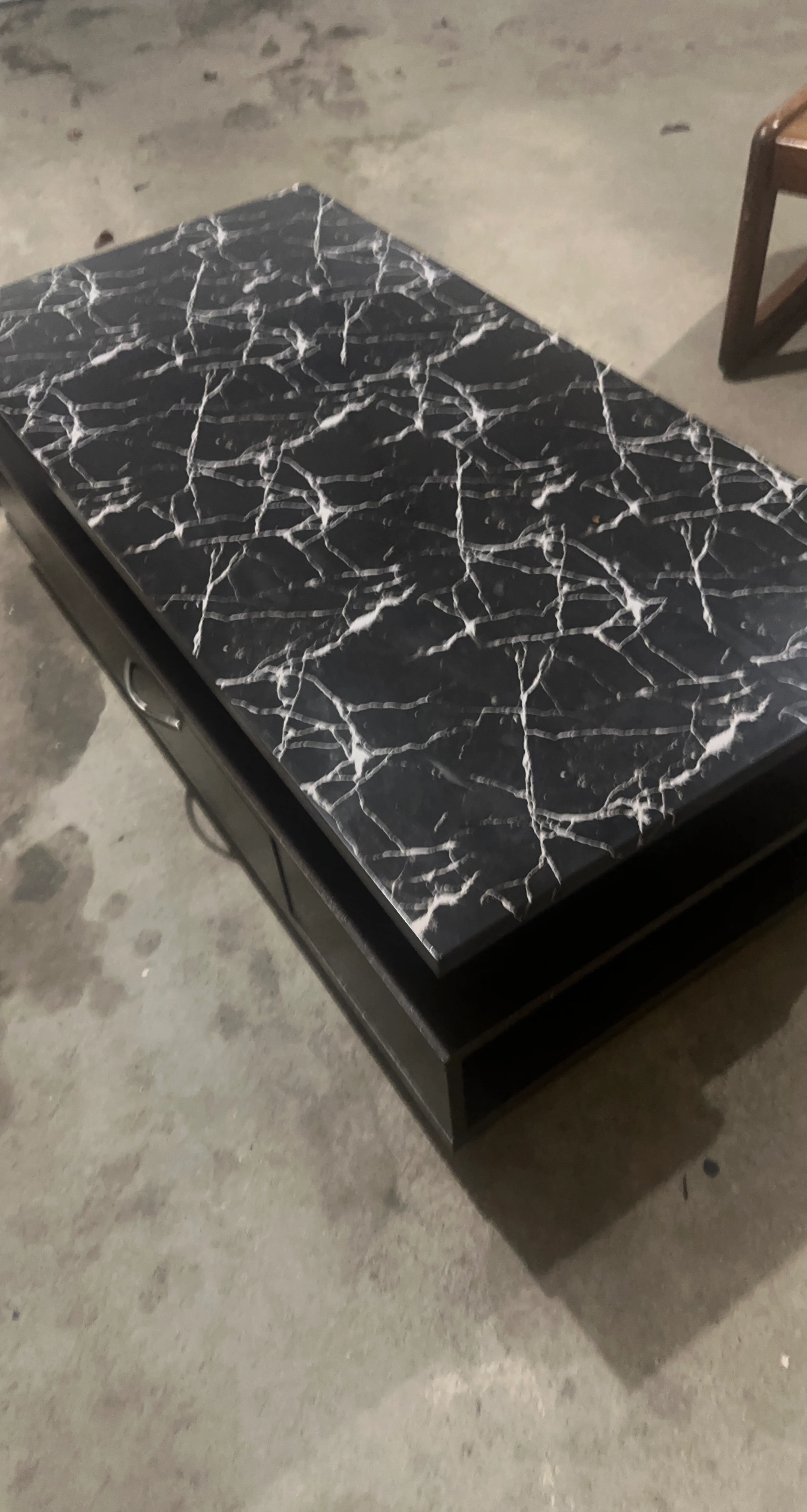 Black Marble Pattern Coffee Table