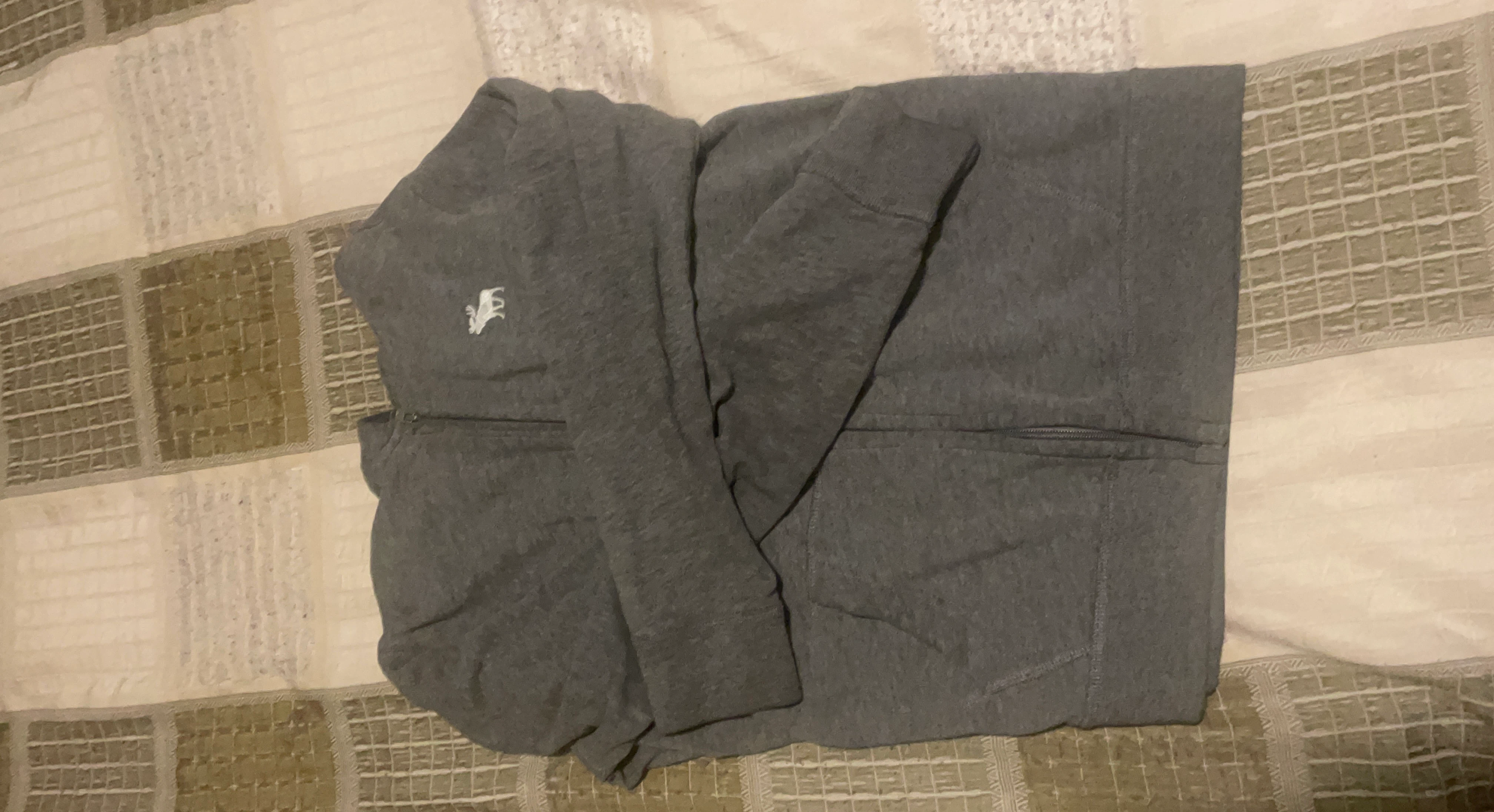 Abercrombie Kids grey zip-up hoodie