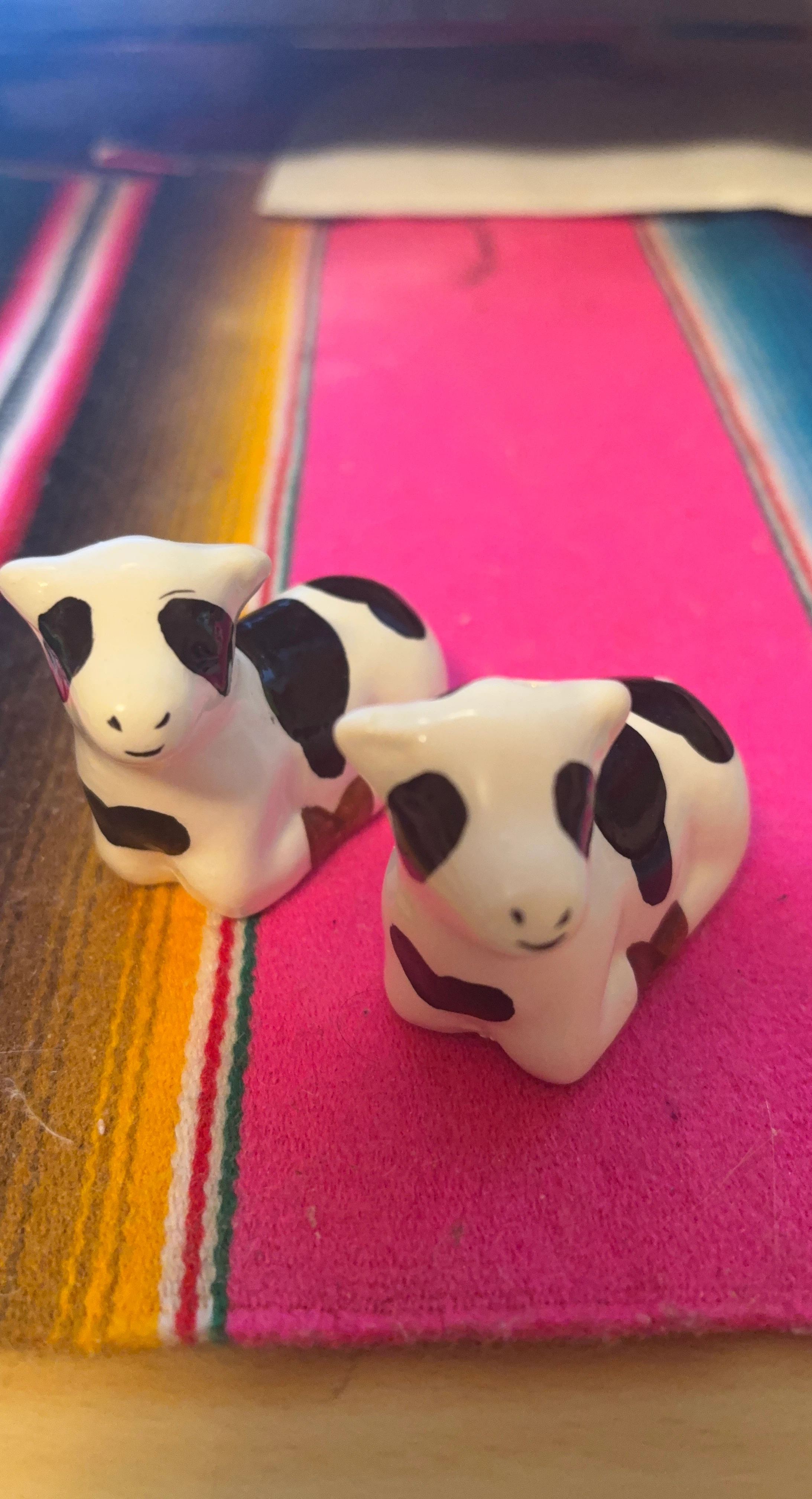 Ceramic Cow Salt and Pepper Shakers