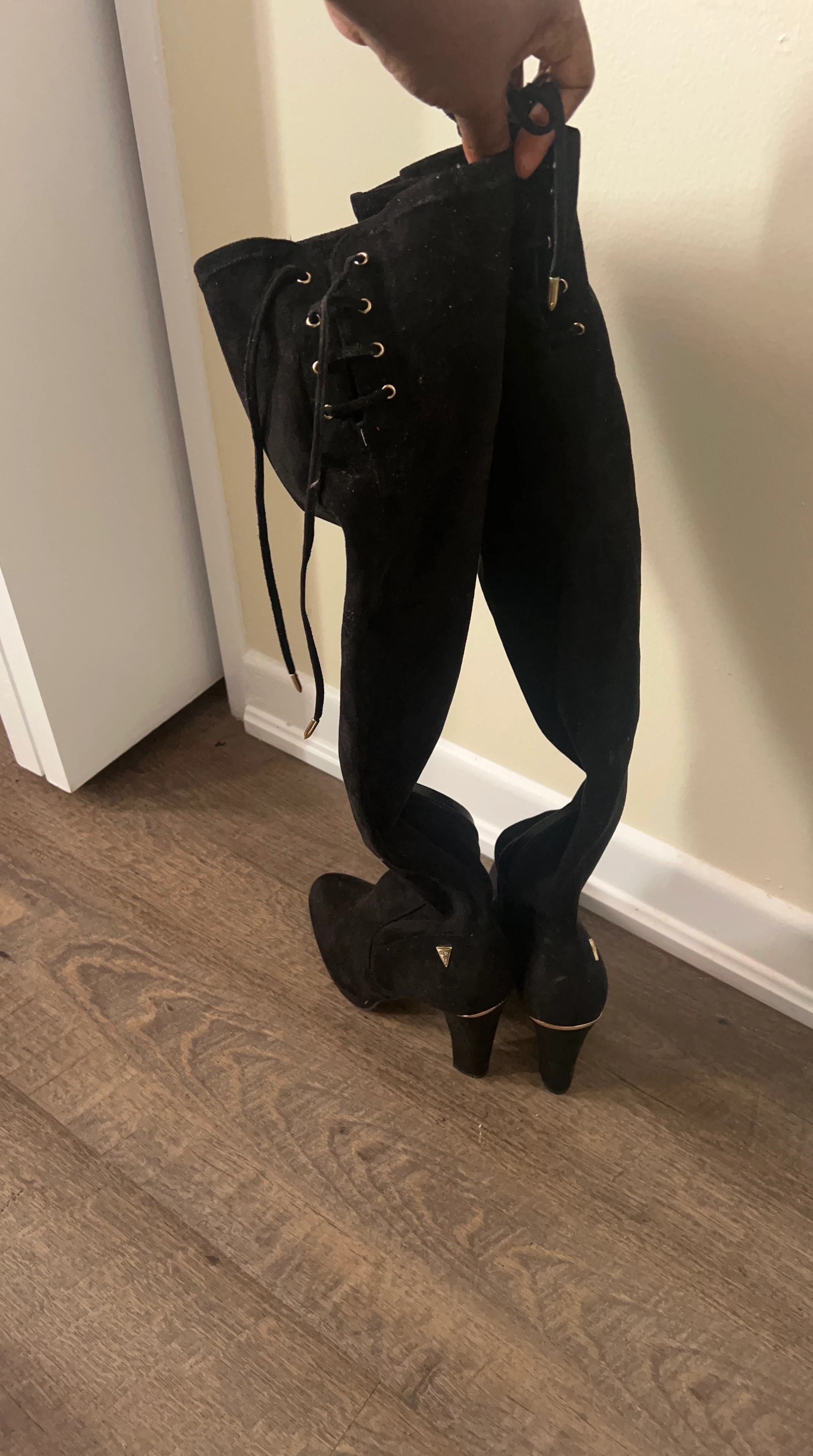 Guess Black Over-the-Knee Boots