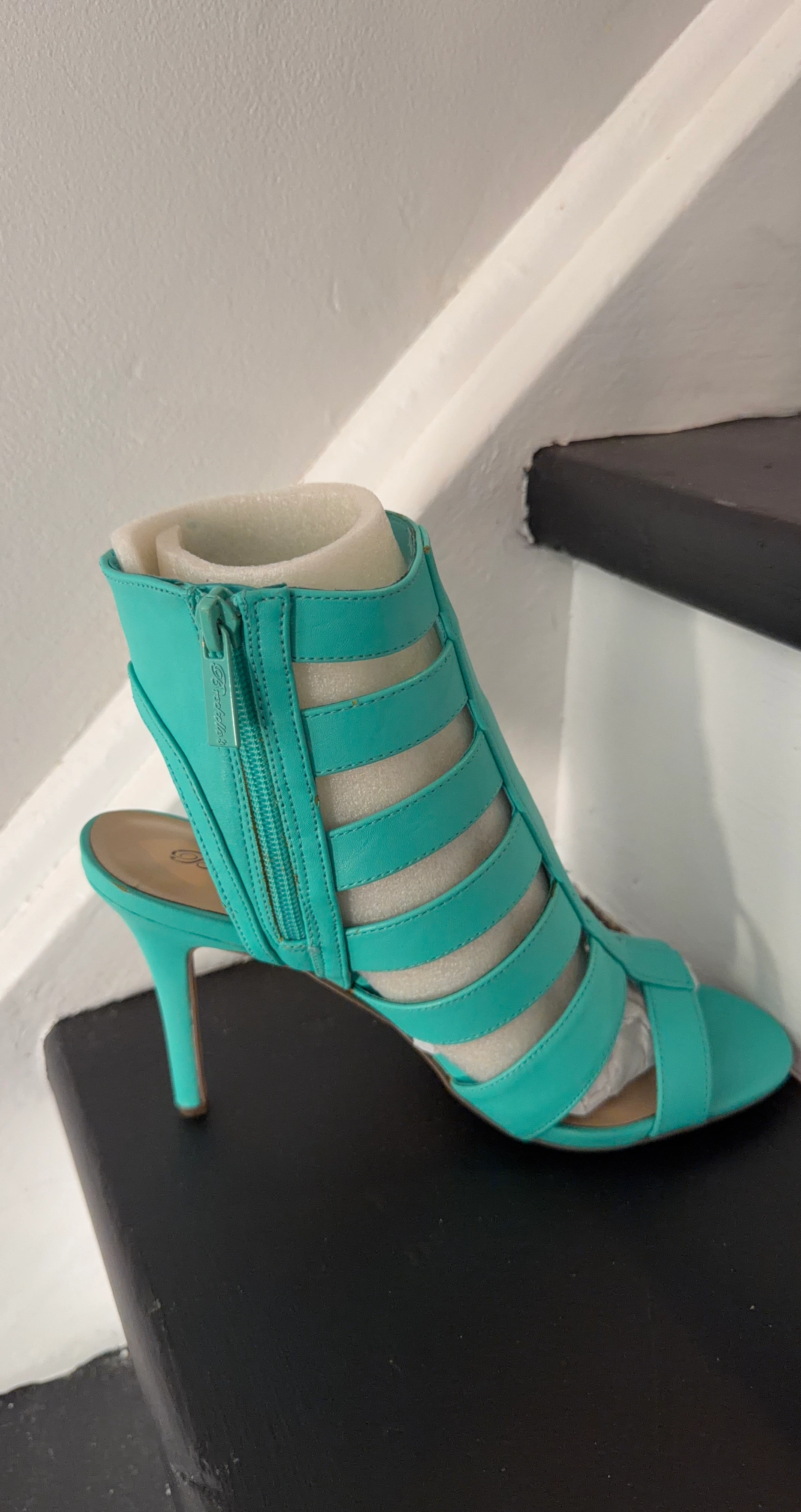 Teal Stiletto Heels Size 8