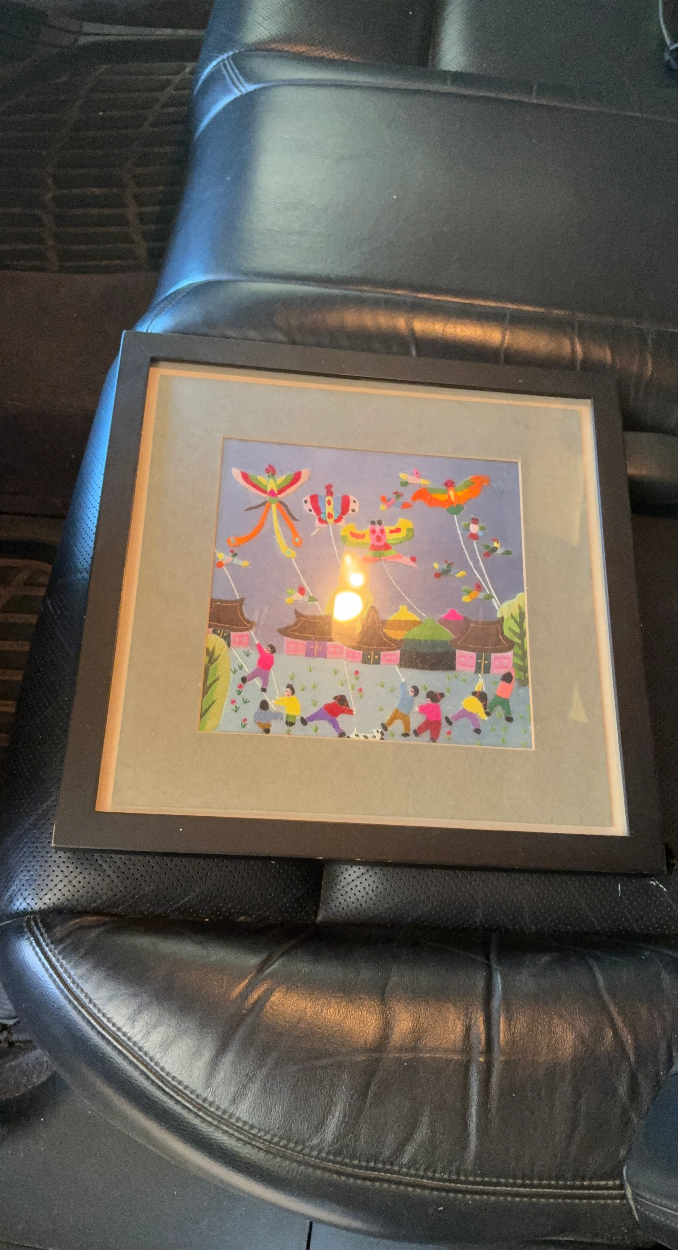 Framed Kite Festival Art Print
