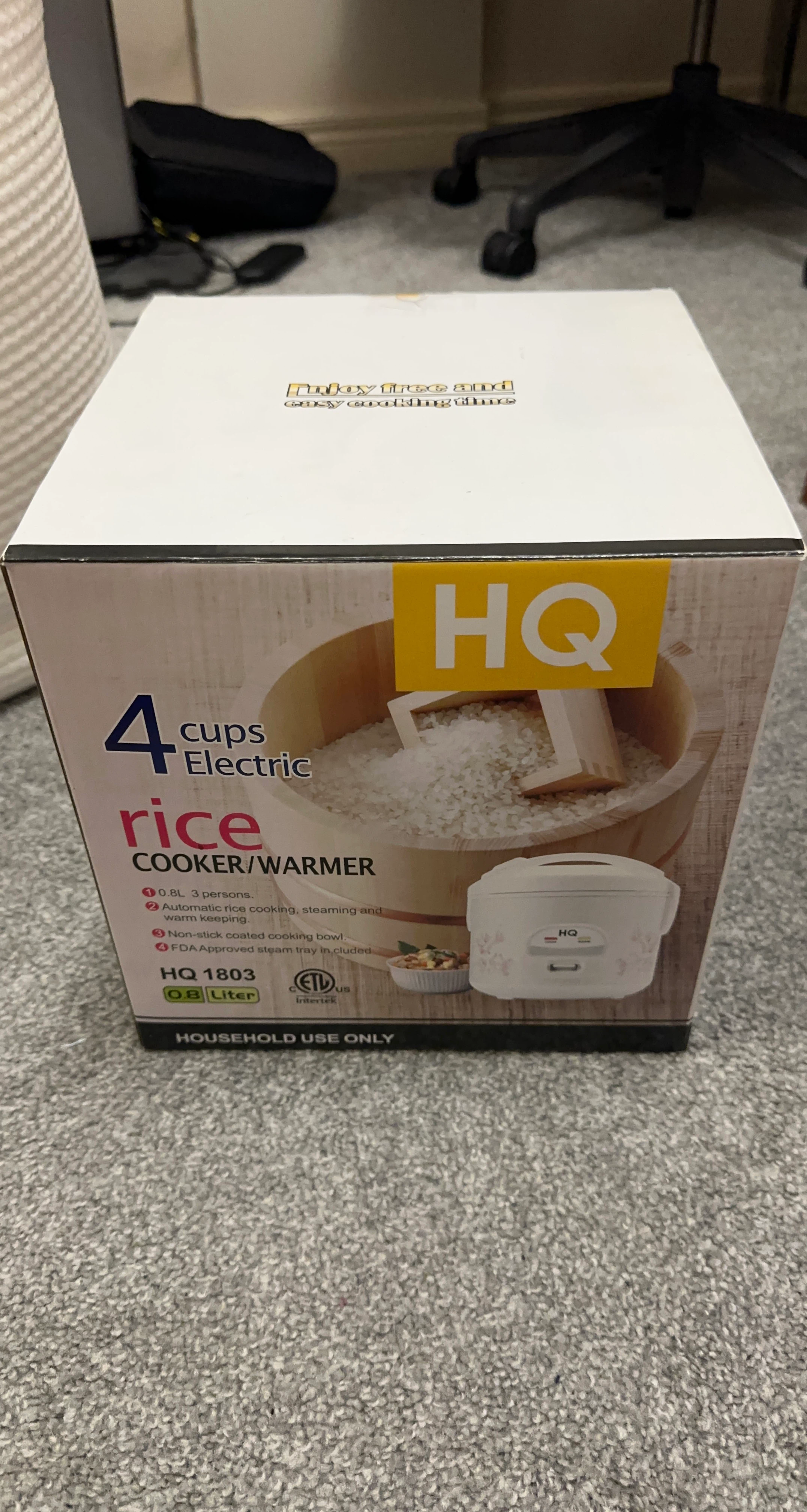 HQ 0.8L 4-Cup Electric Rice Cooker