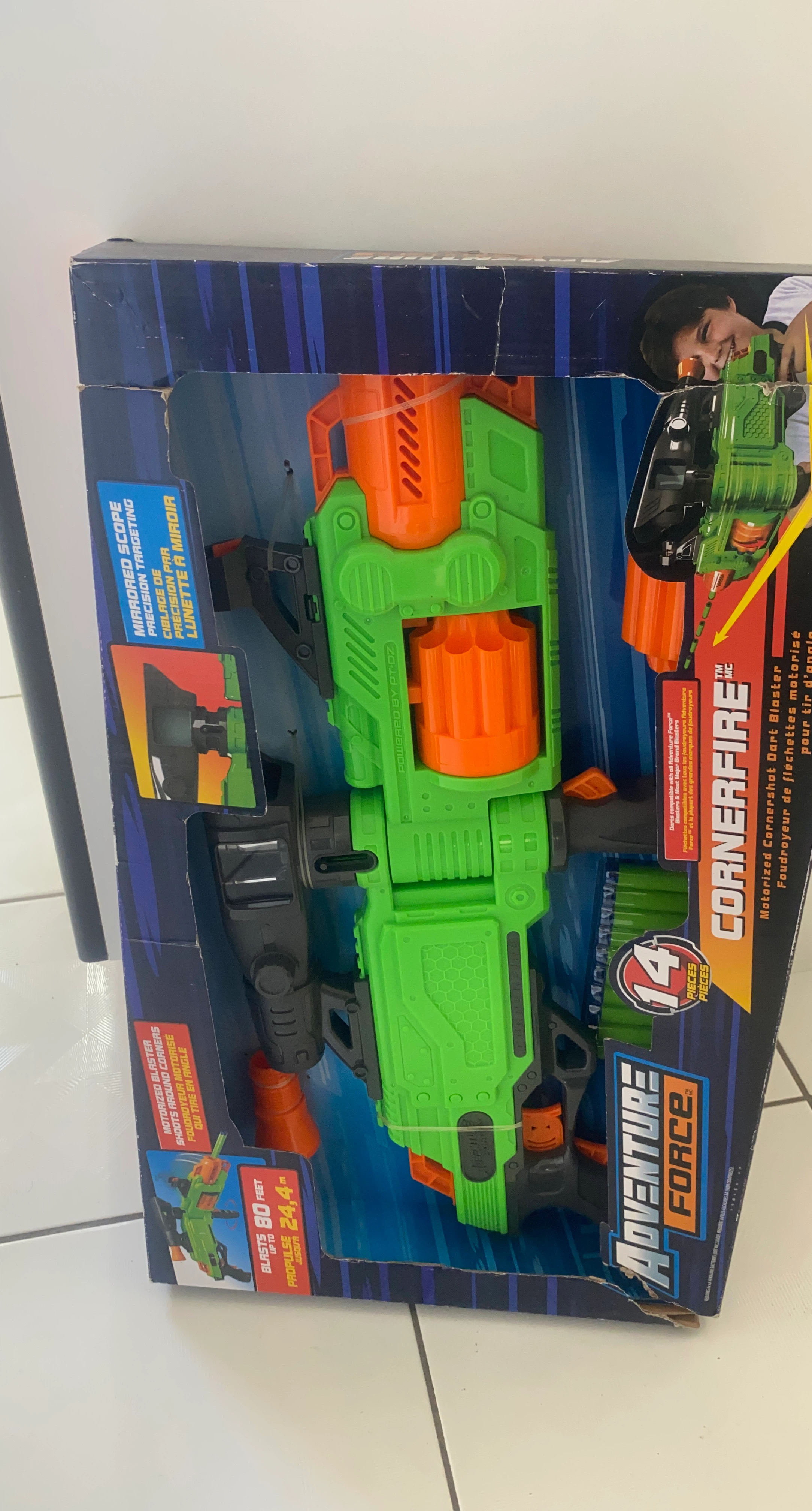 Adventure Force Cornerfire Motorized Dart Blaster Toy