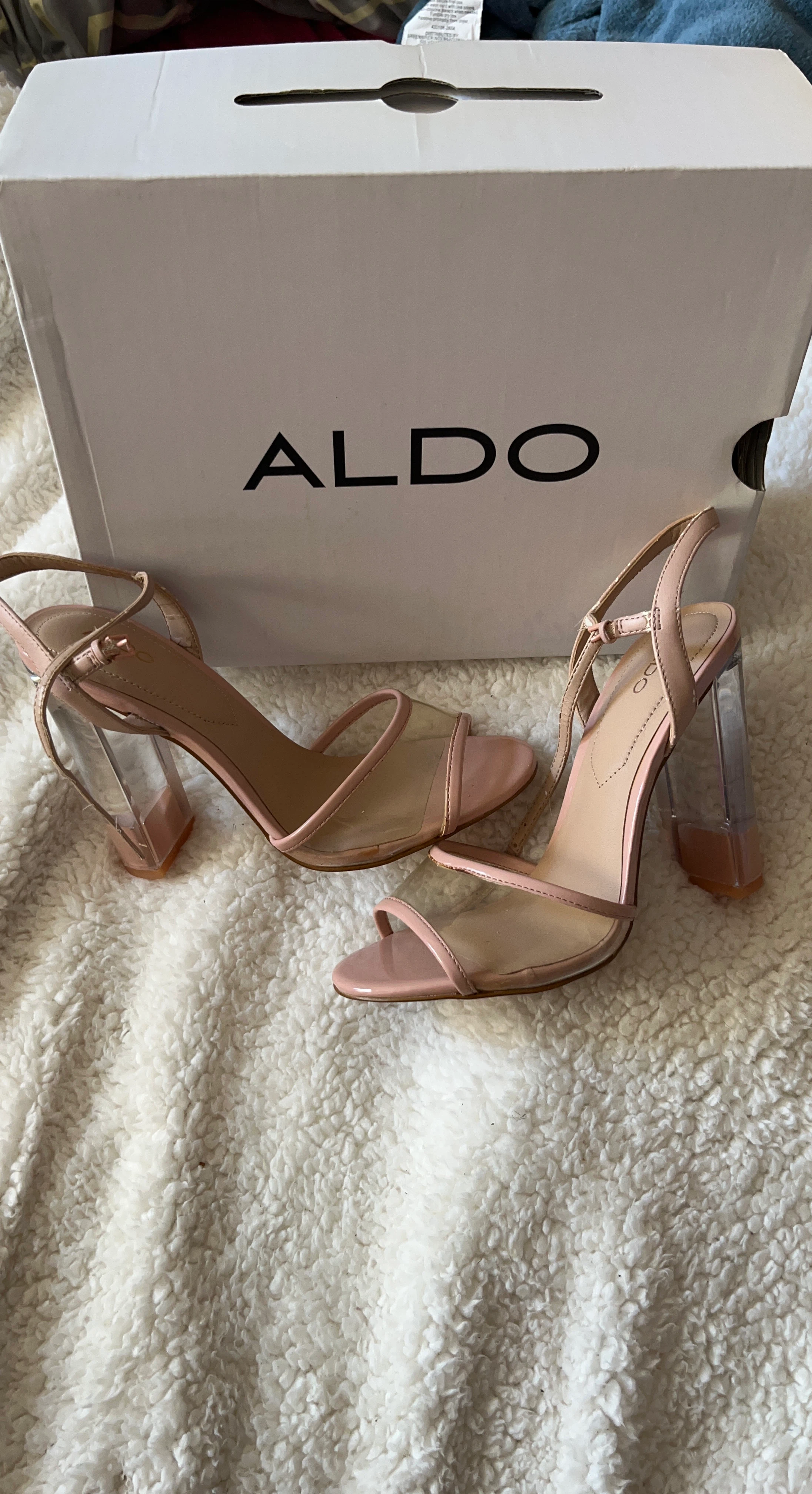 ALDO Clear Heel Sandals