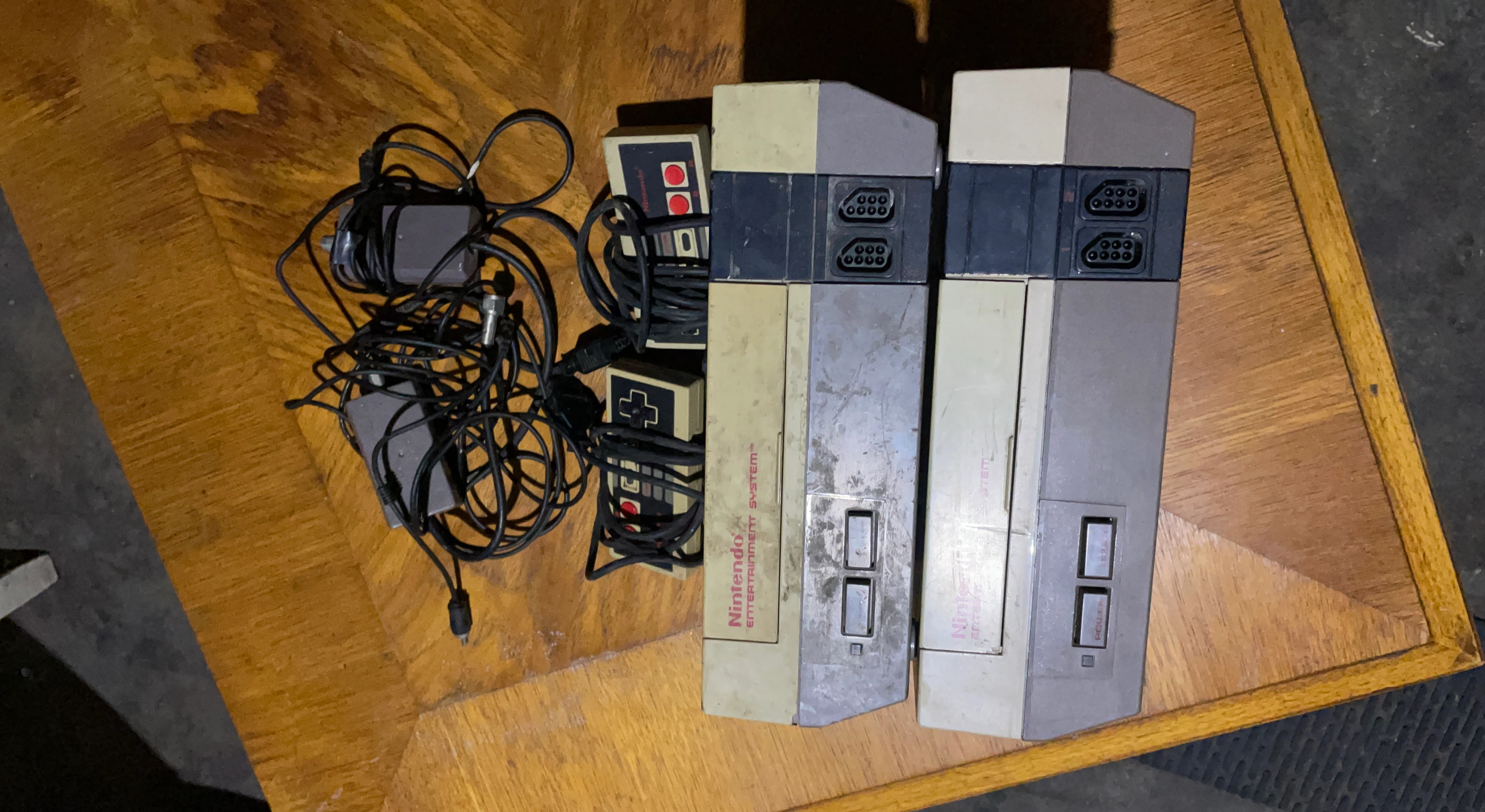Two Nintendo Entertainment System Consoles