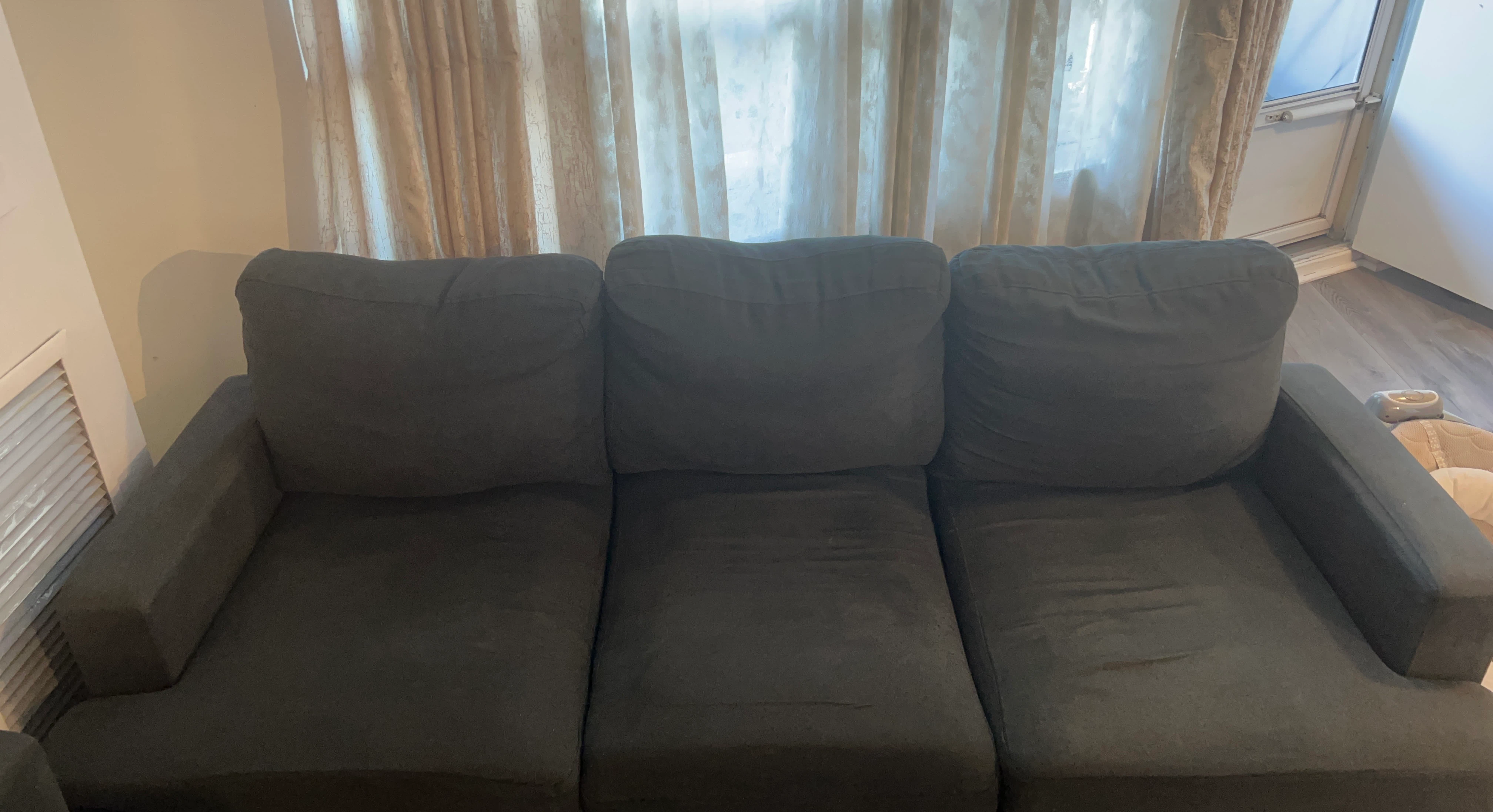 Three-Seater Sofa in Dark Gray