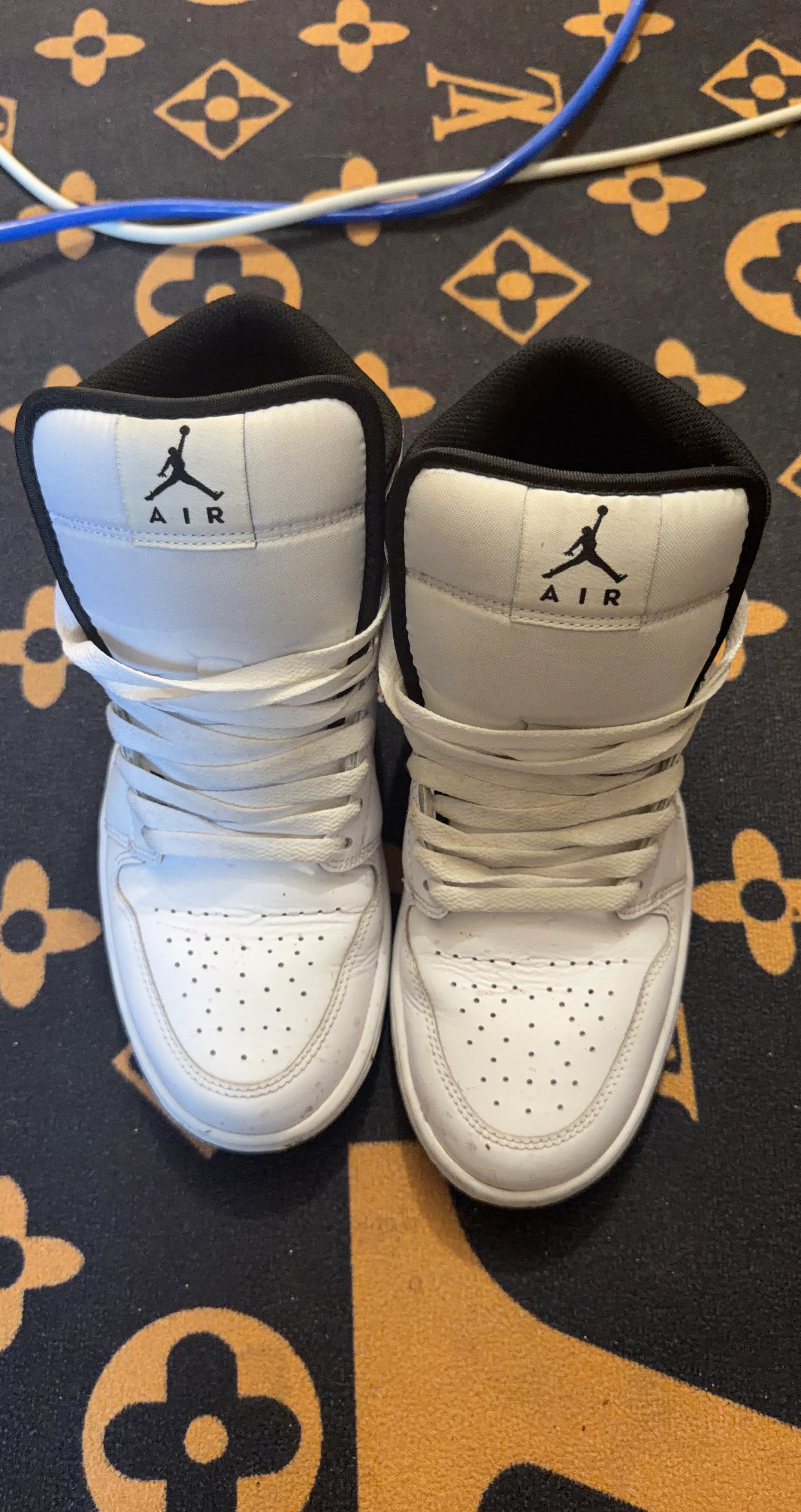 Jordan Air Flight White High Top Sneakers