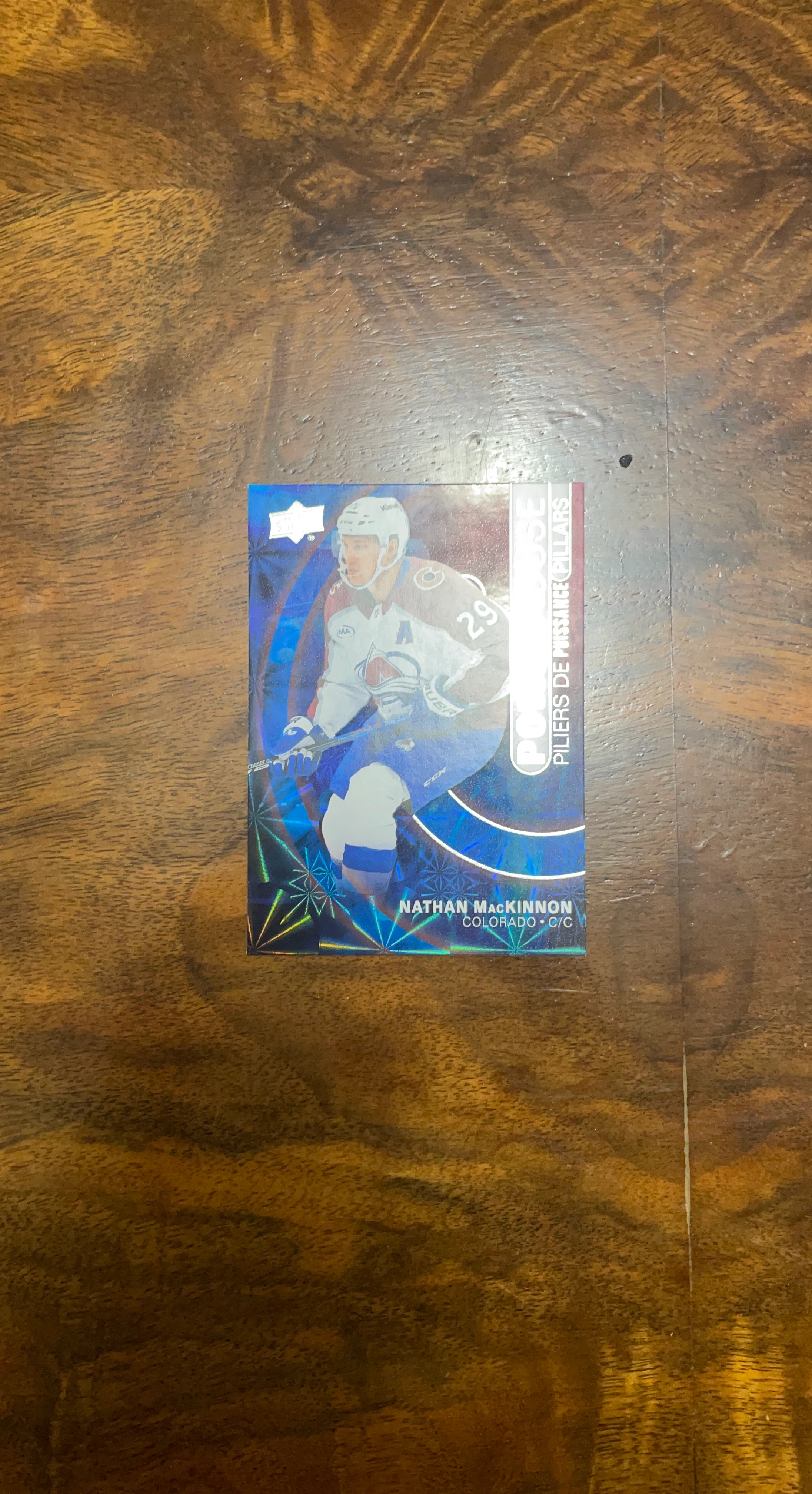 Nathan MacKinnon Upper Deck Pillars Hockey Card