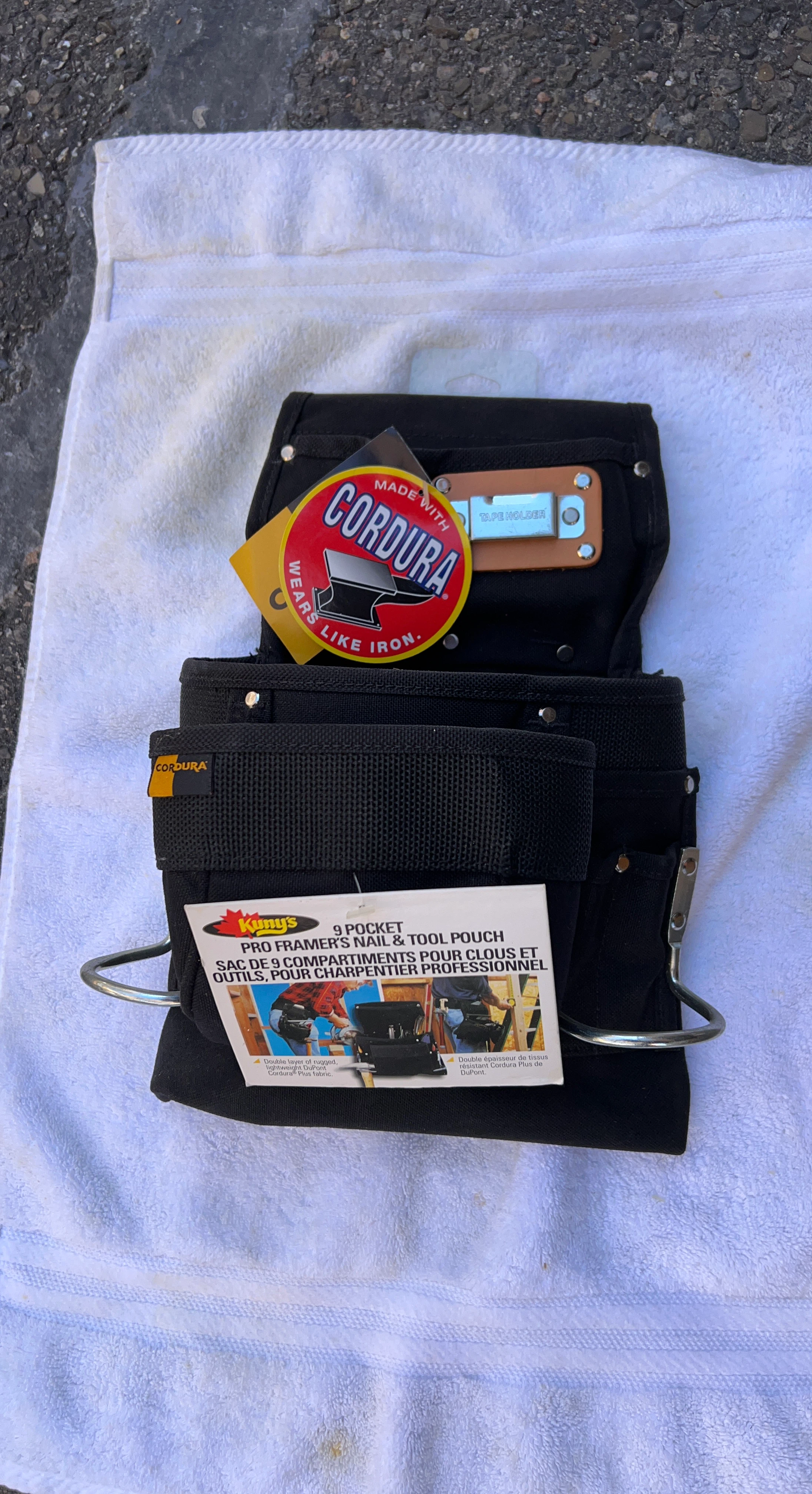 Kuny's 9-Pocket Pro Framer's Nail & Tool Pouch