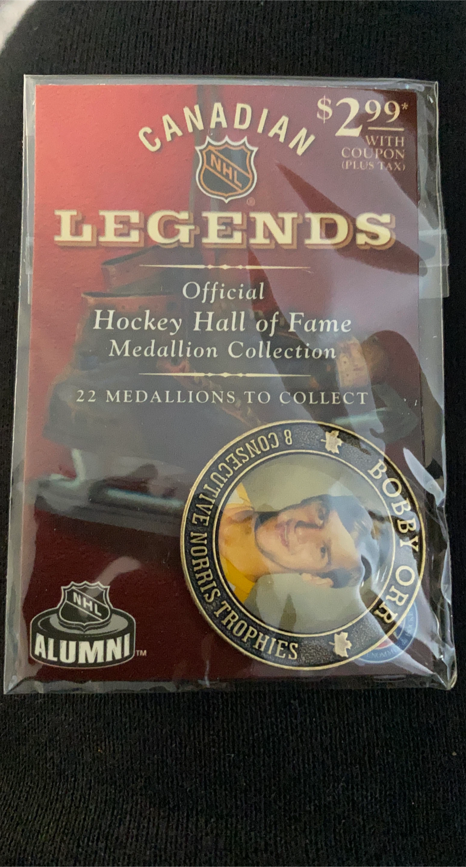 Canadian Legends Bobby Orr Hockey Medallion