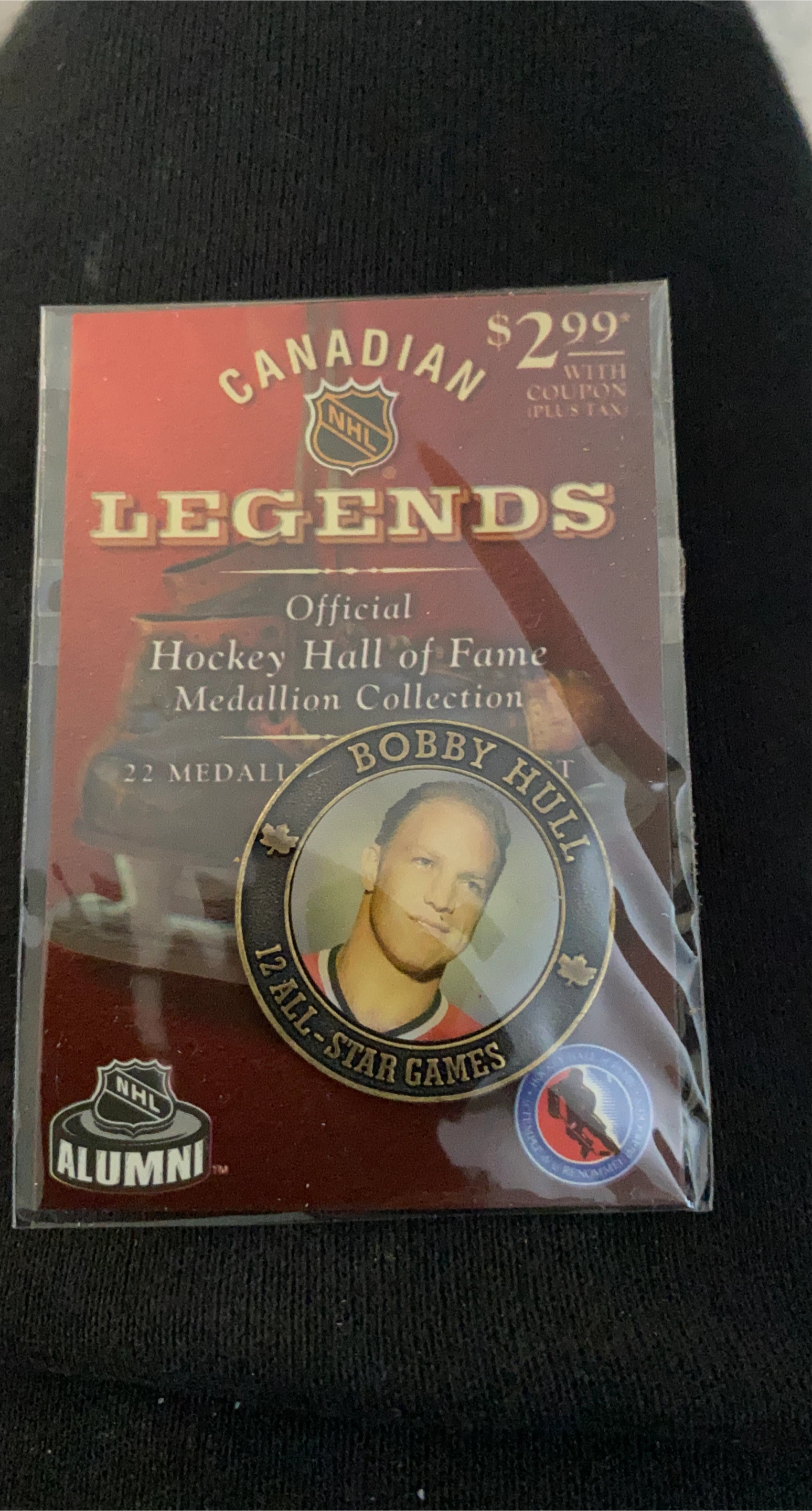 Bobby Hull NHL Canadian Legends Medallion