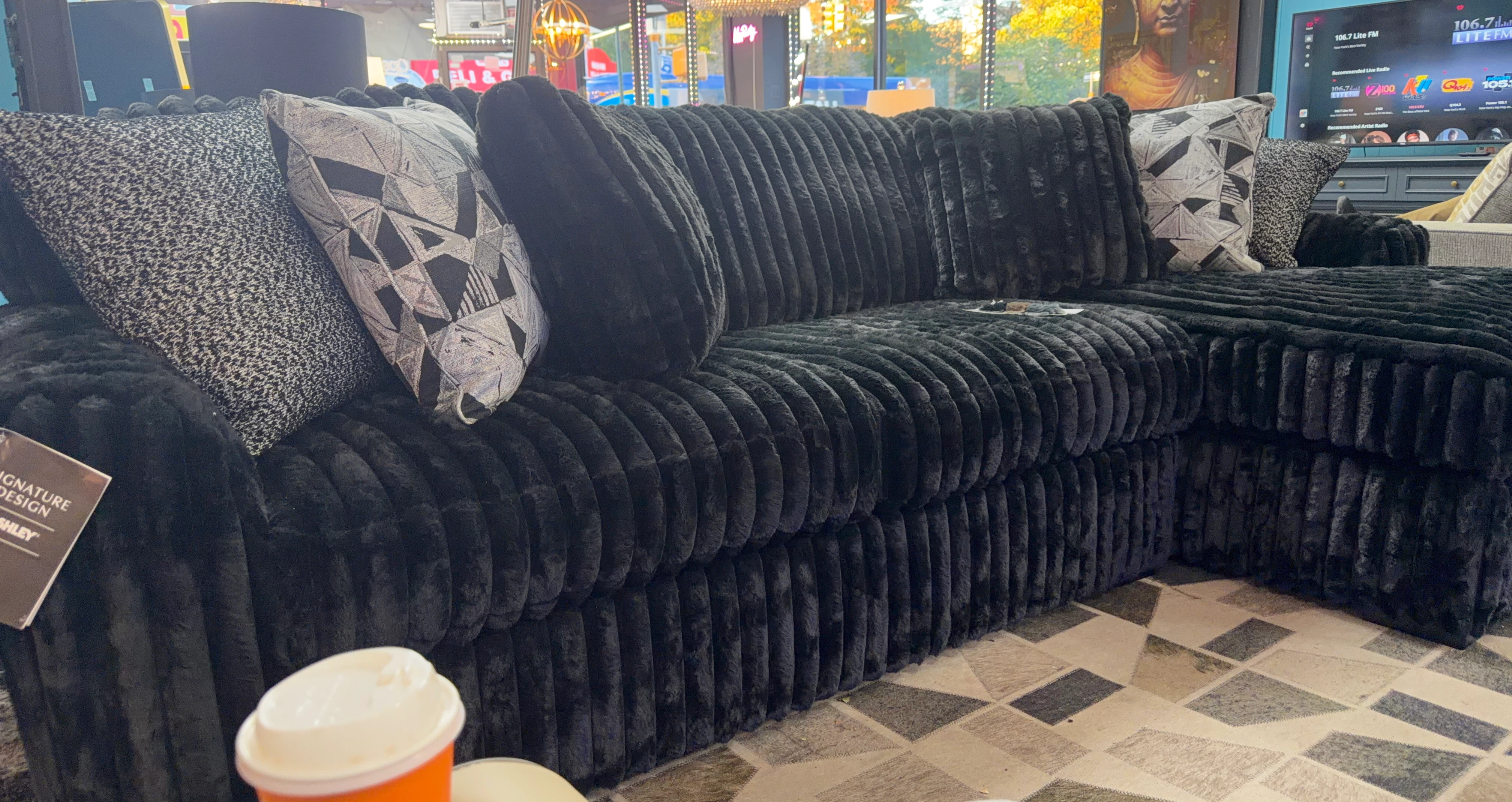 Ashley Signature Design Black Sectional Sofa