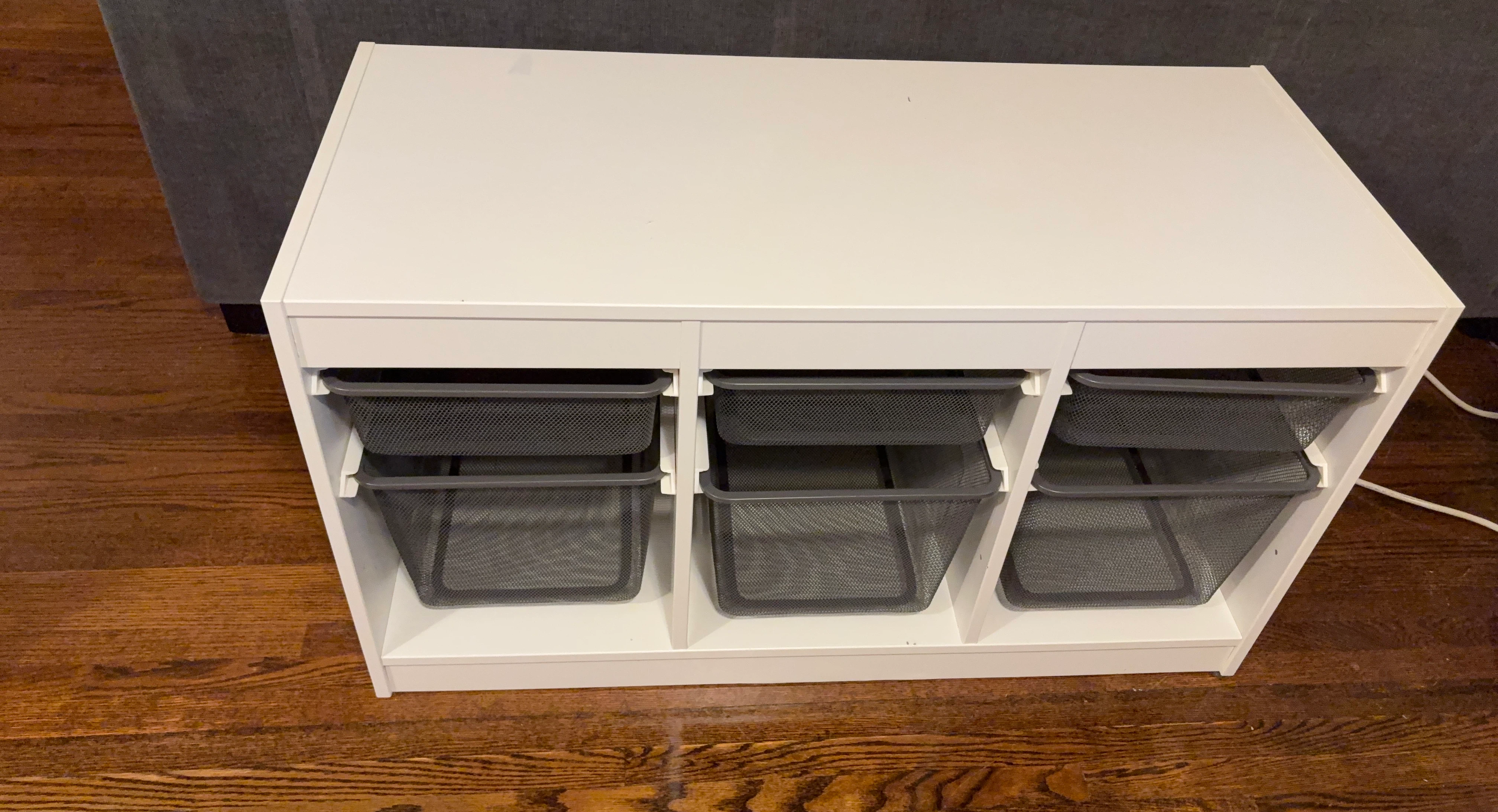 IKEA TROFAST storage unit with bins