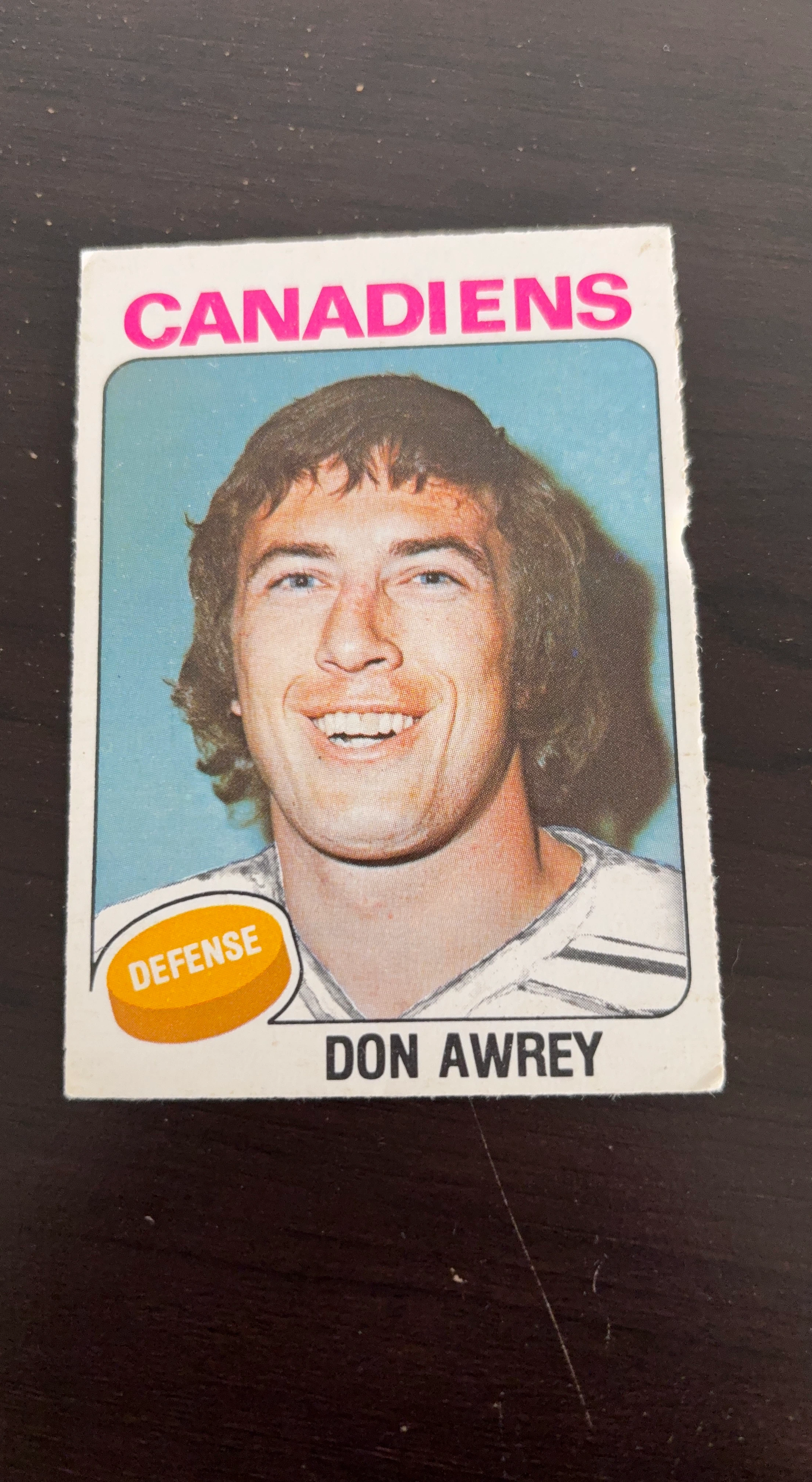 1975-76 O-Pee-Chee Don Awrey Hockey Card
