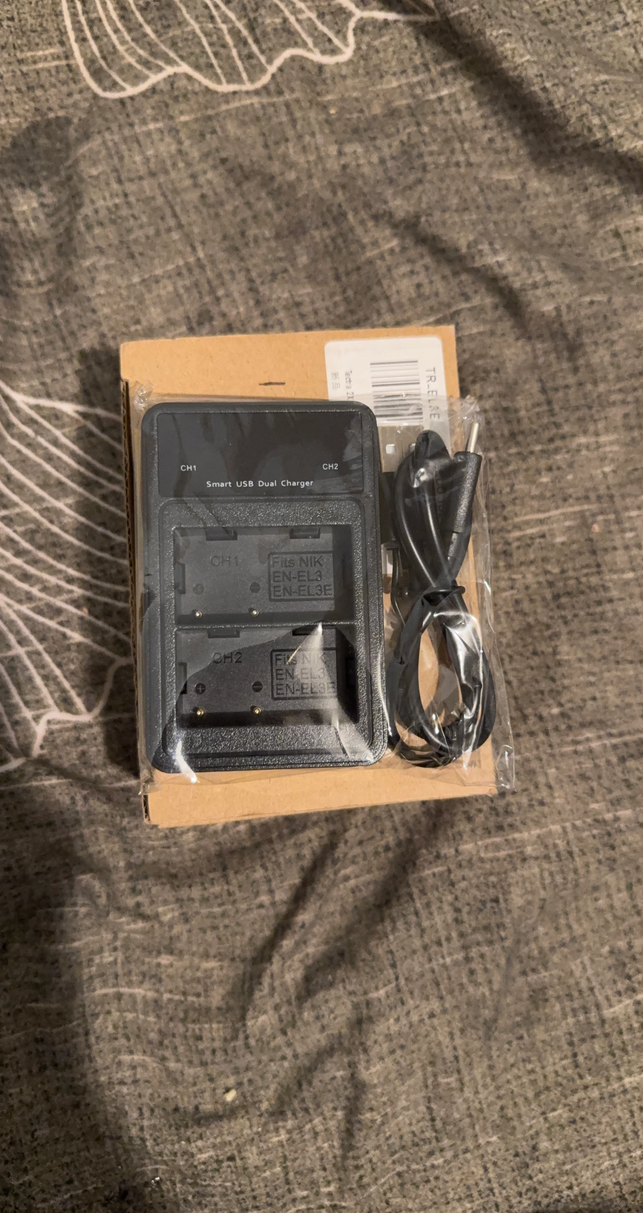 Tectra Dual USB Charger for Nikon EN-EL3