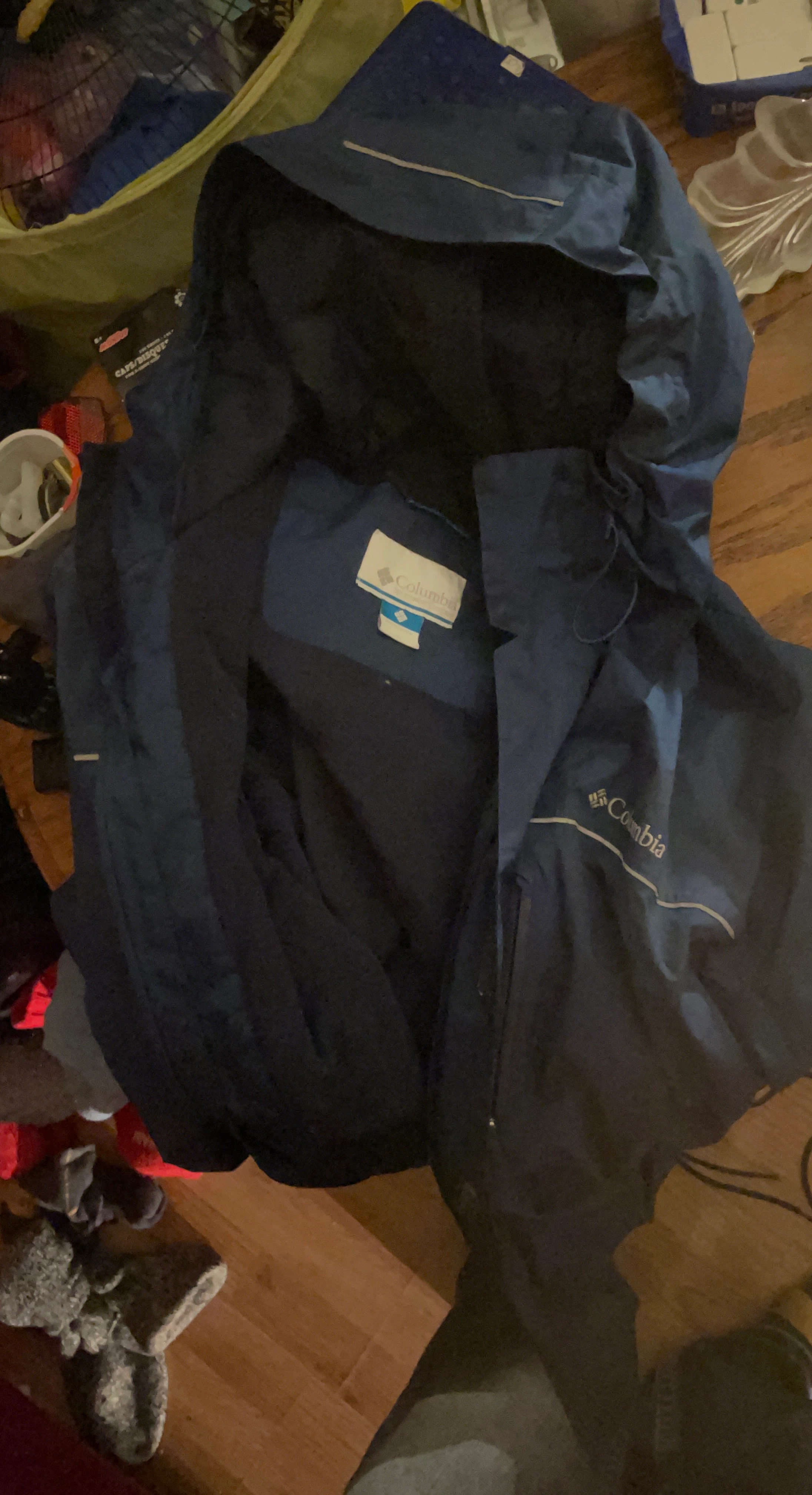 Columbia Navy Blue Rain Jacket