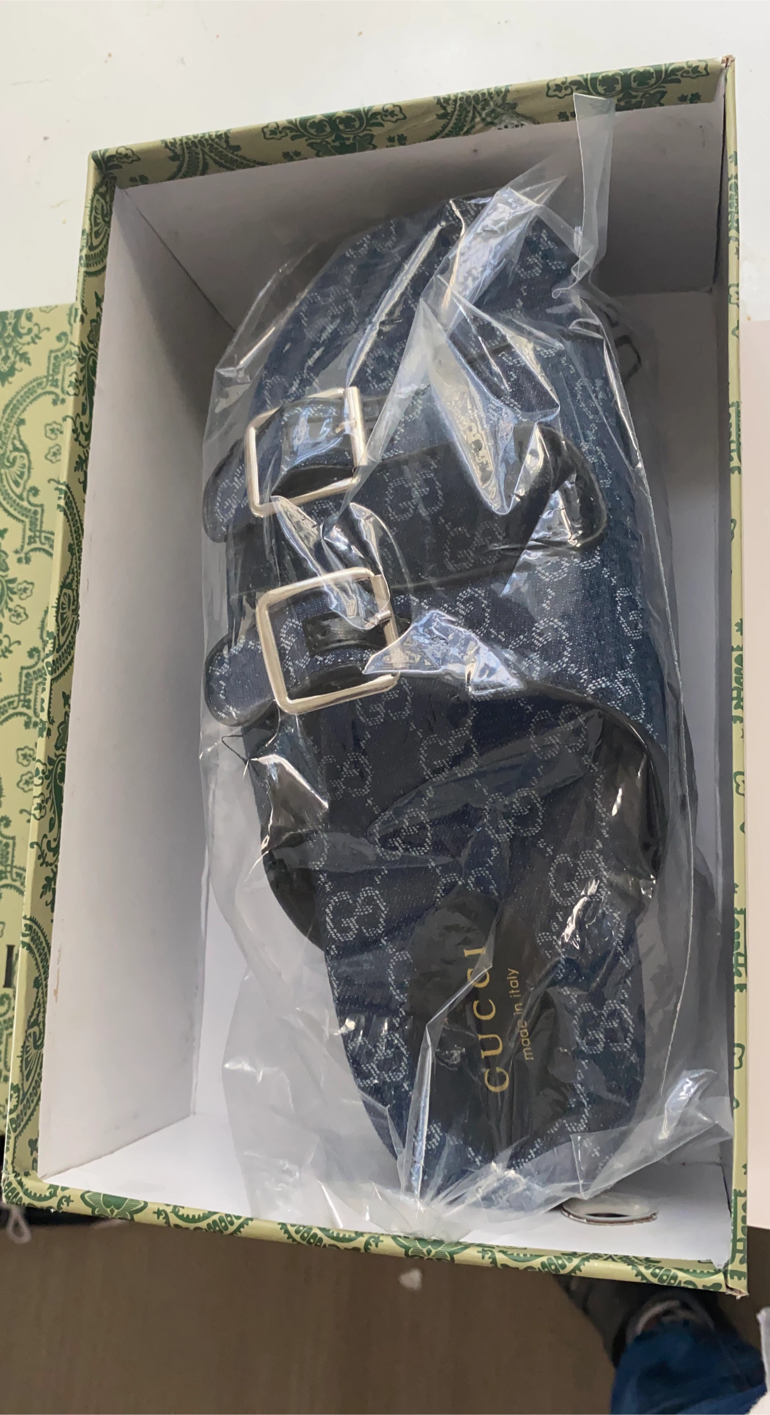 Gucci GG Denim Sandals