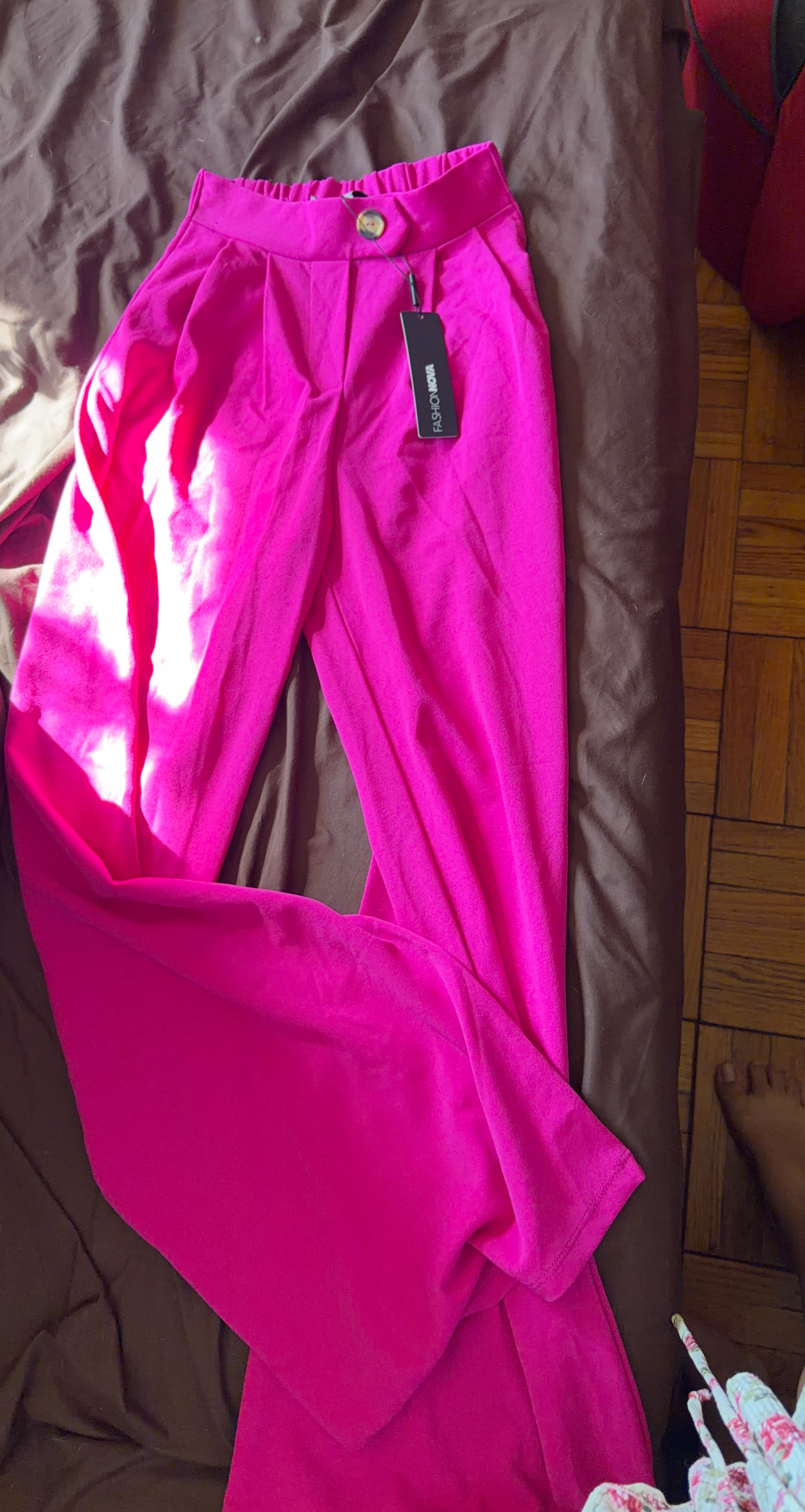 Fashion Nova Hot Pink Trousers