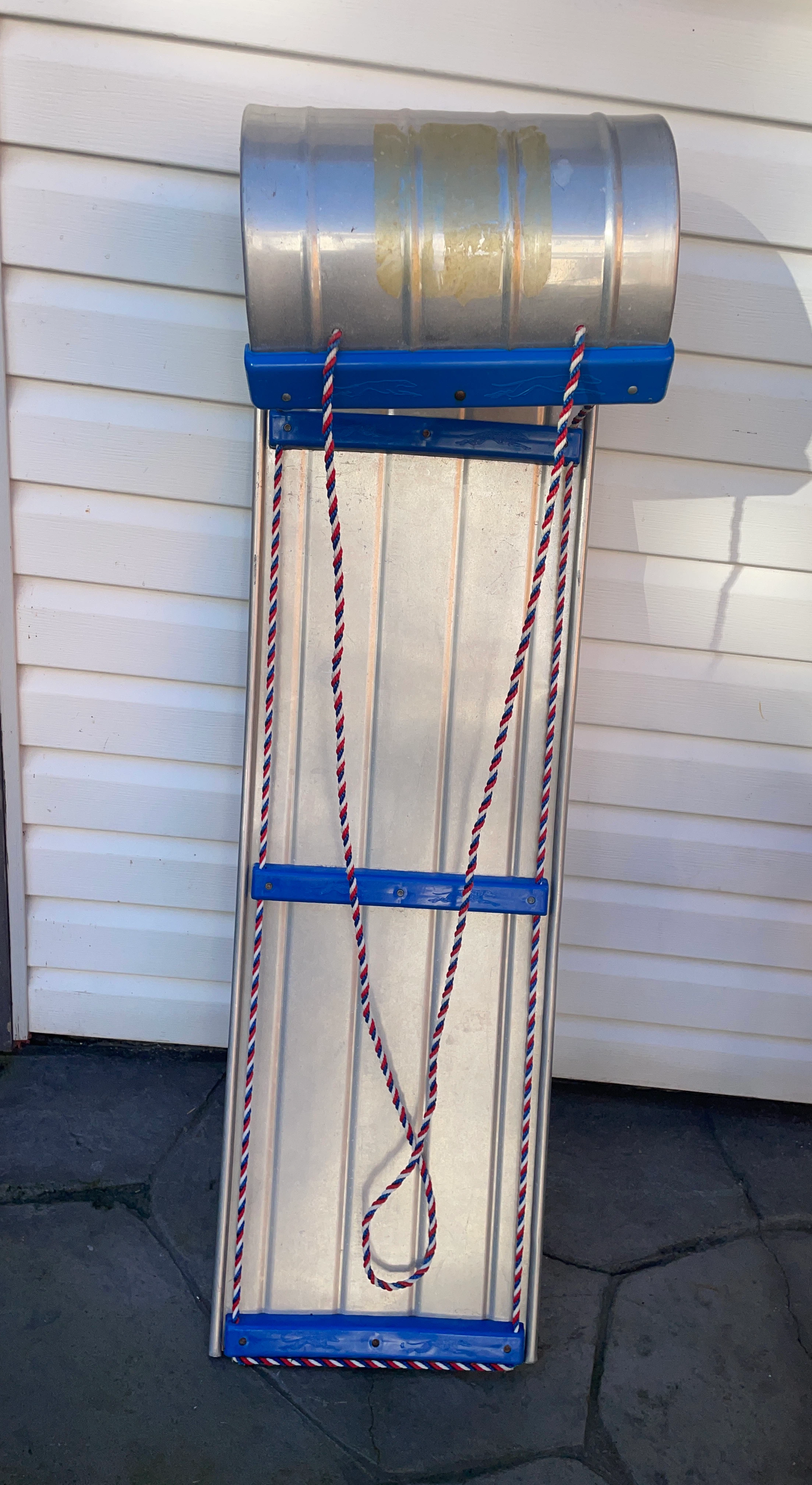 Vintage Aluminum Toboggan Sled
