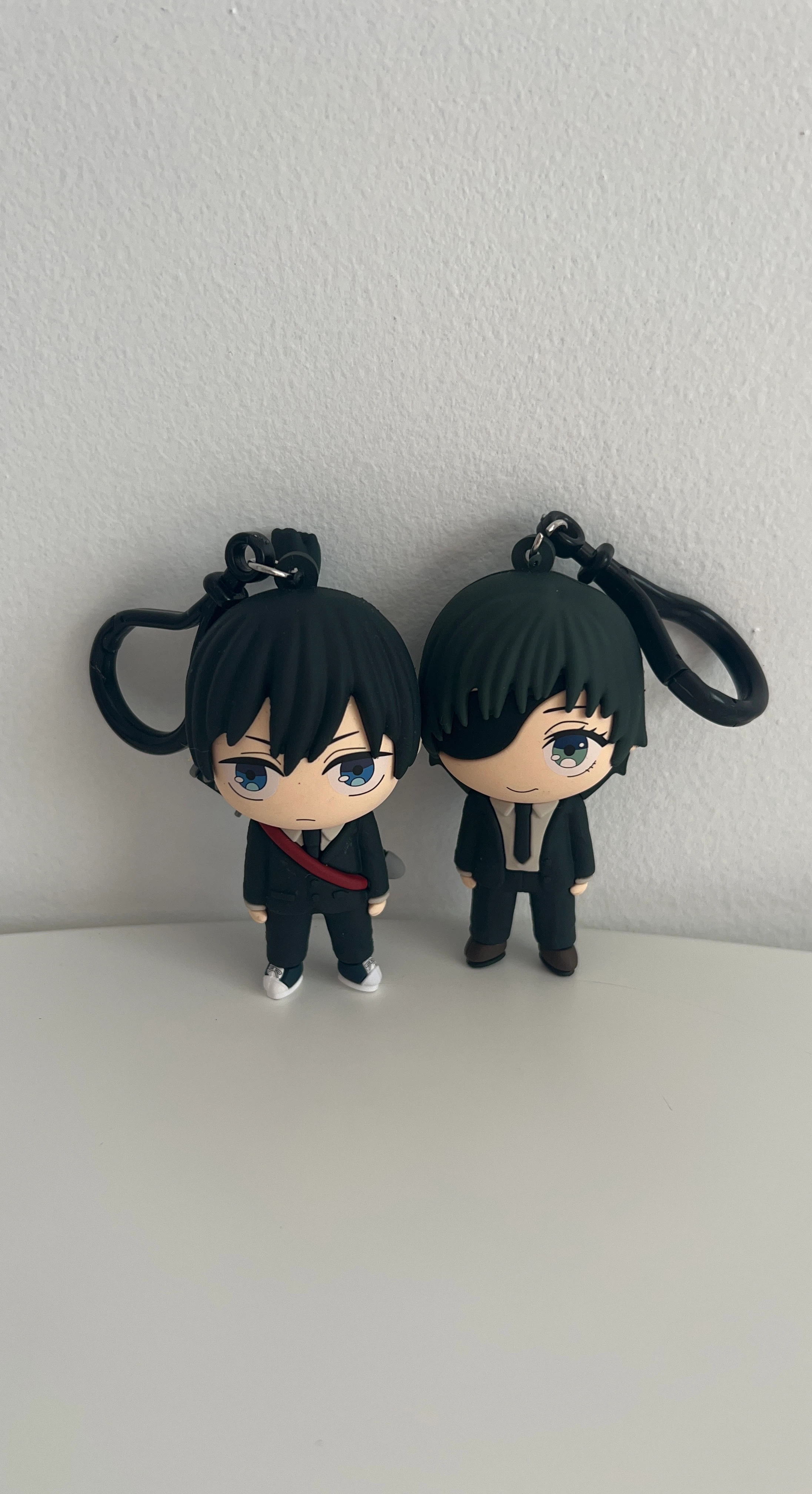 Chainsaw Man Aki and Himeno Rubber Keychains