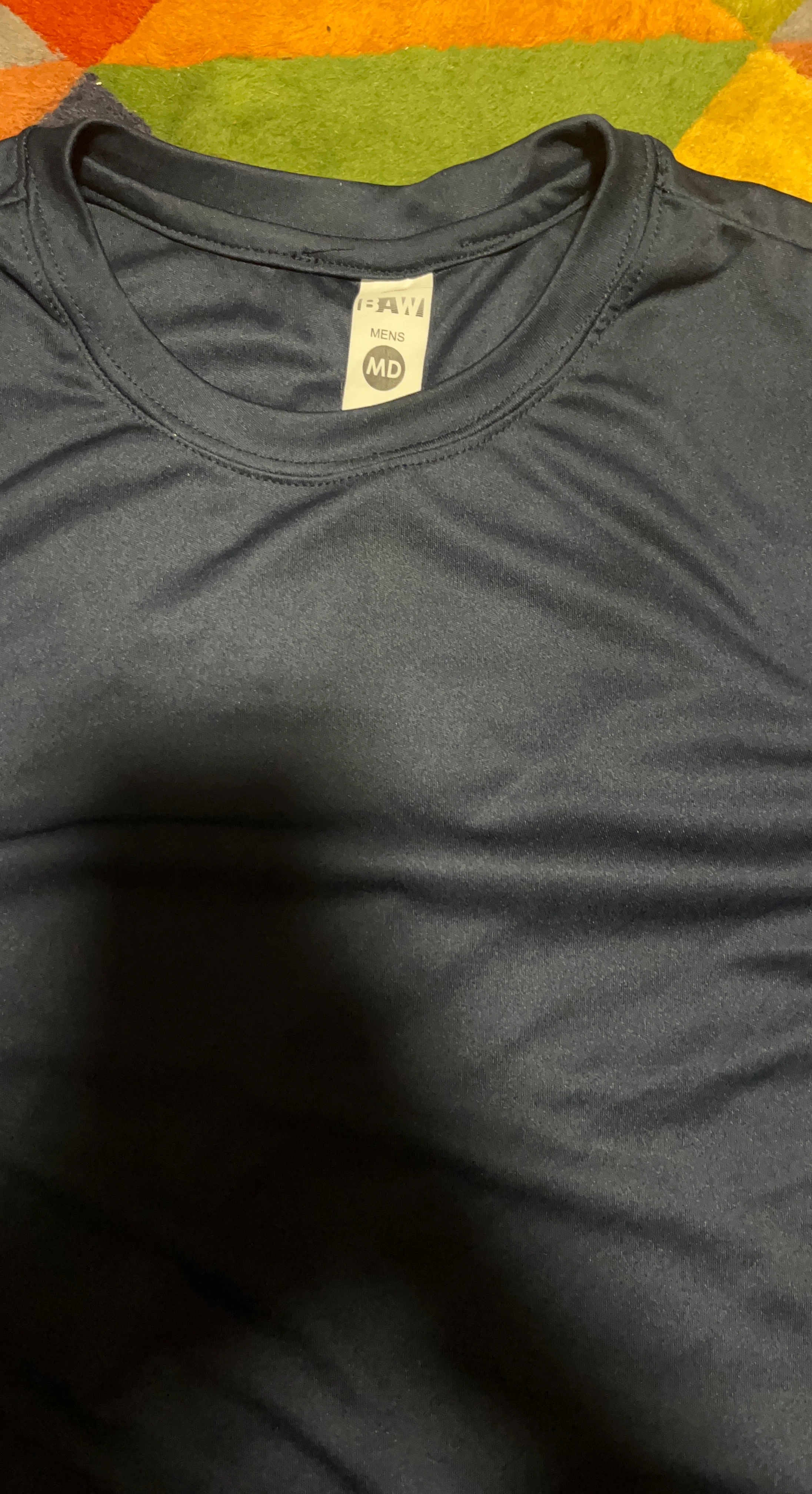 BAW Men's Navy swim T-Shirt