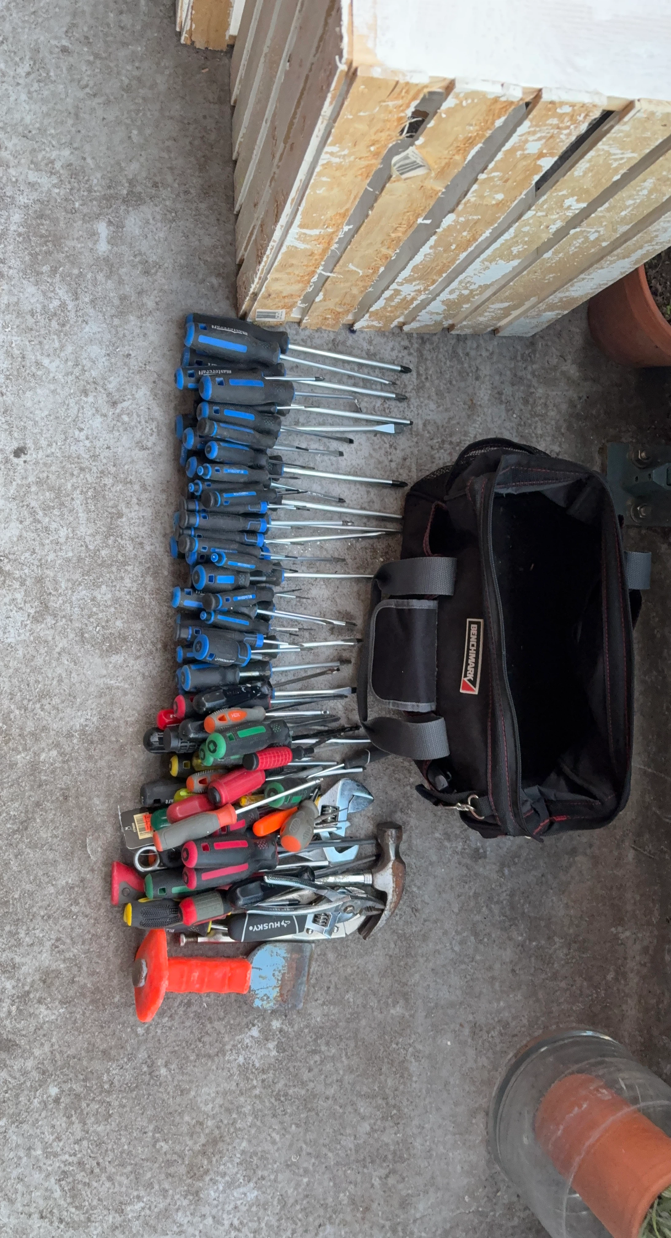 Large Collection of Assorted Hand Tools with Benchmark Bag - photo 2