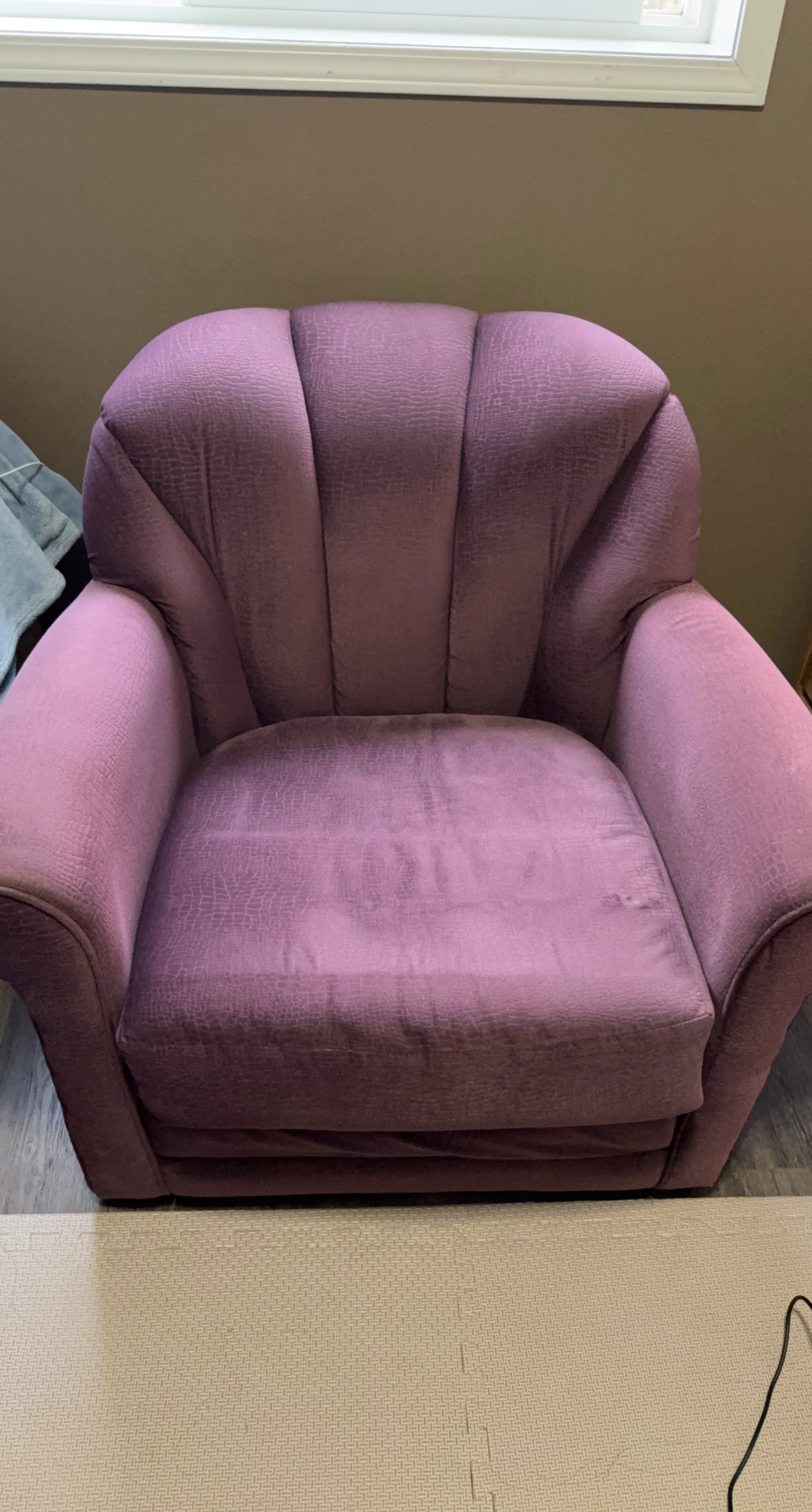 Purple Accent Armchair