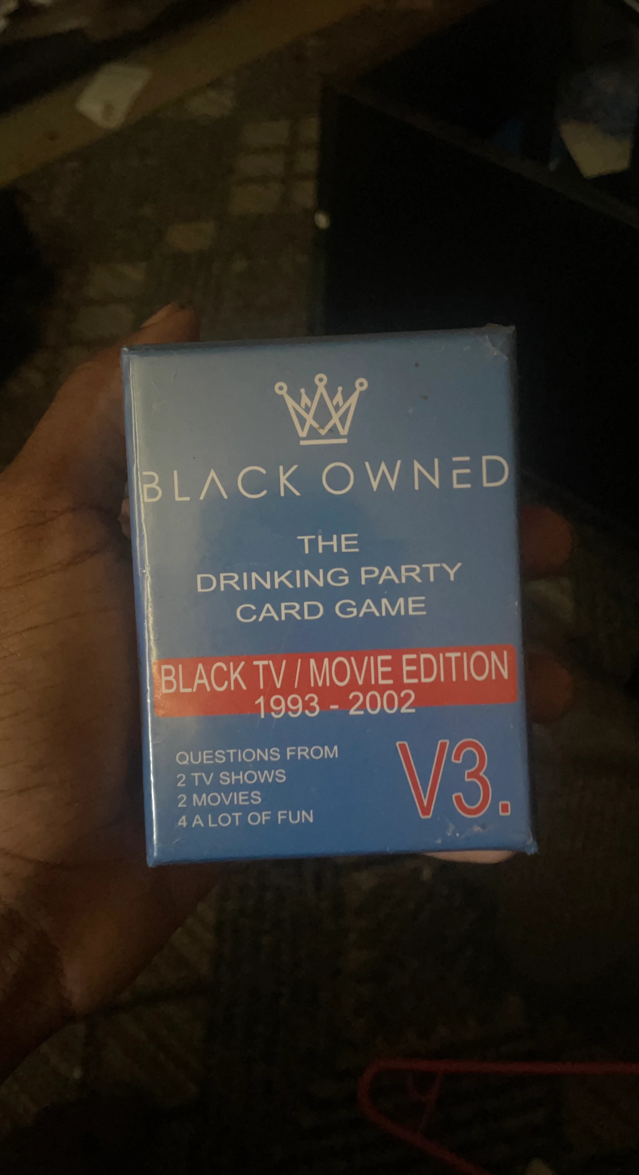 Black Owned Drinking Card Game V3 Black TV/Movie Edition