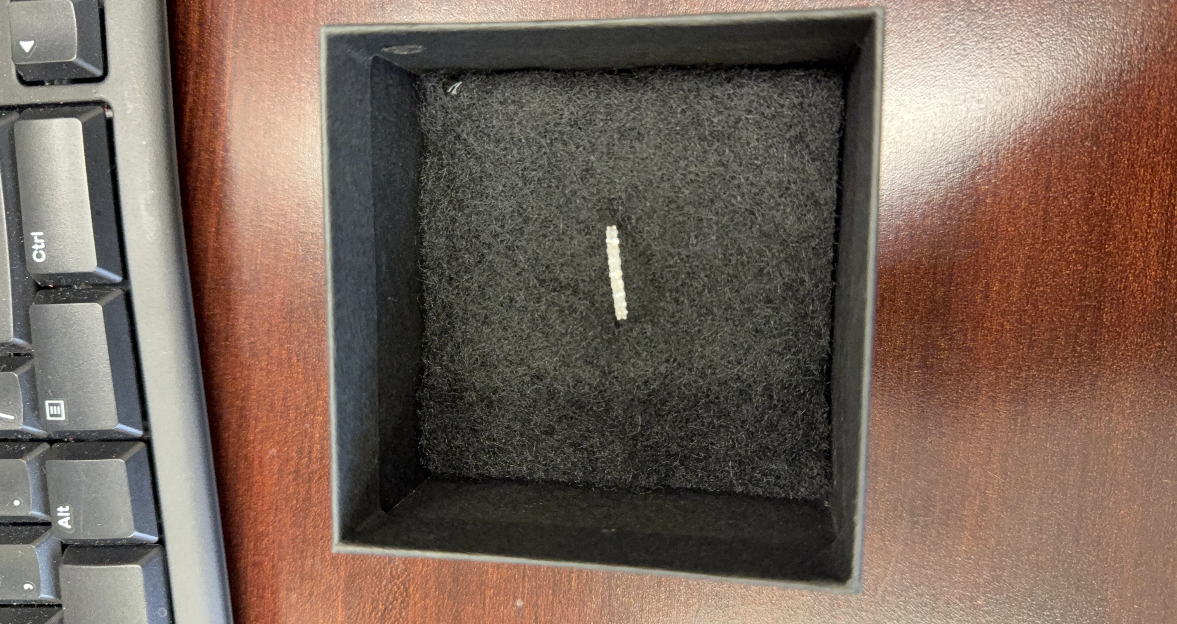 Lab grown diamond silver ring