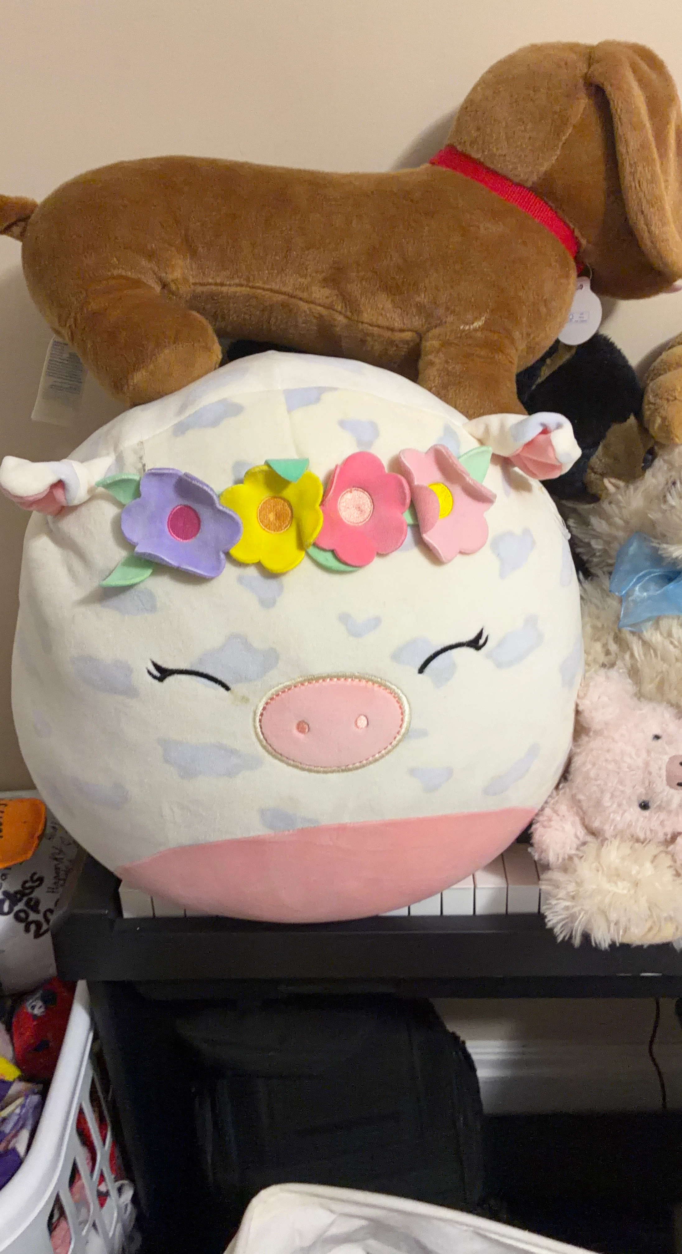 Squishmallows Flower Crown Cow Plush