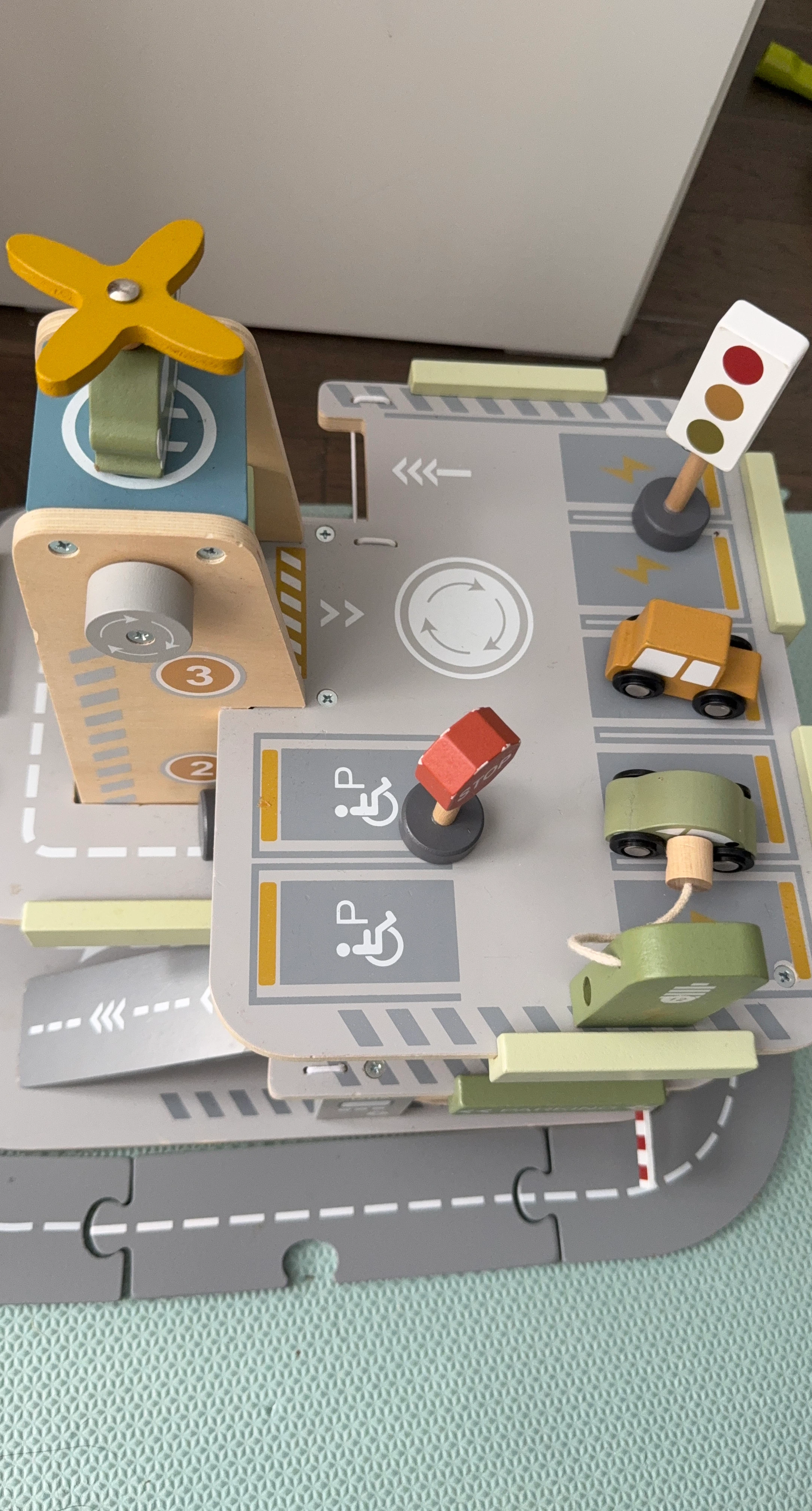 Wooden Toy Parking Garage